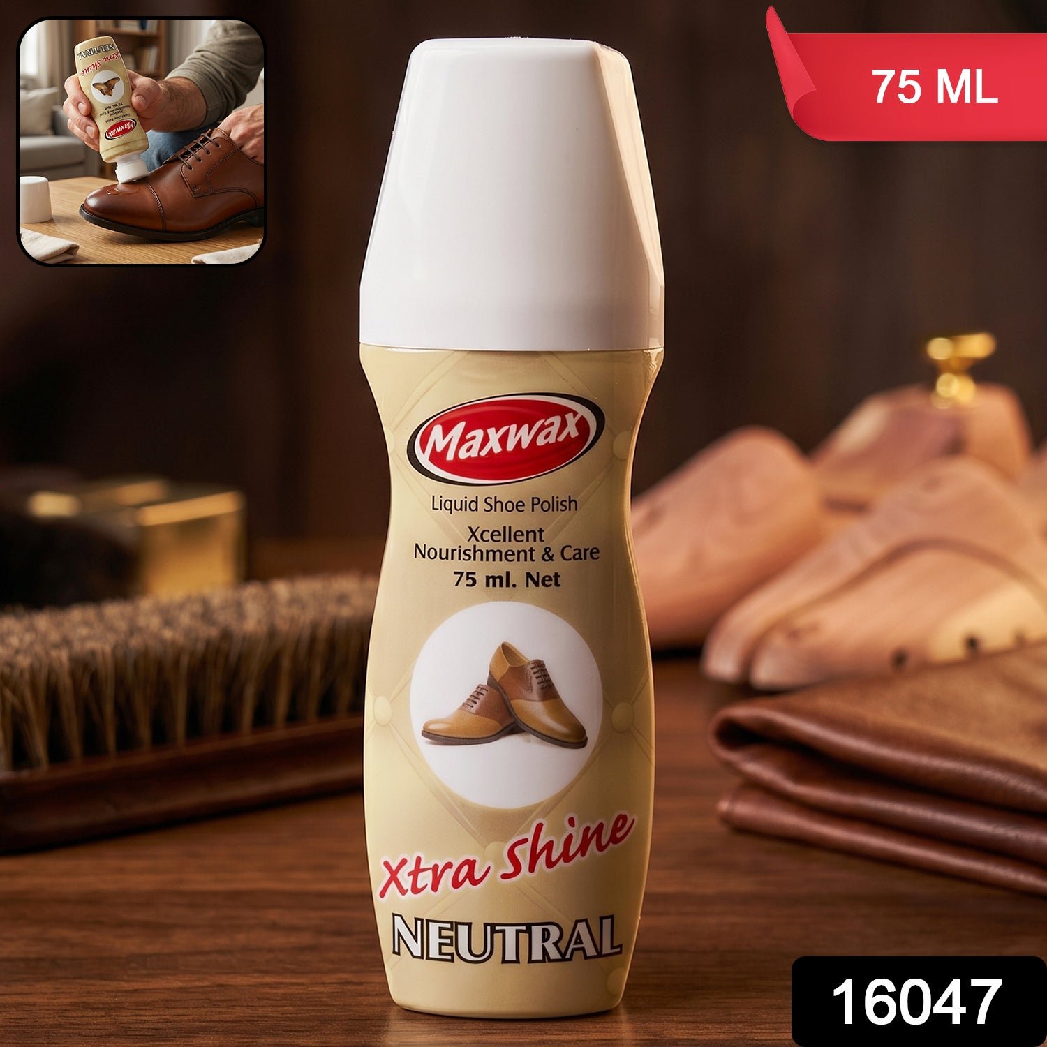 Neutral Liquid Shoe Polish – Instant Shine & Leather Care - Image 2