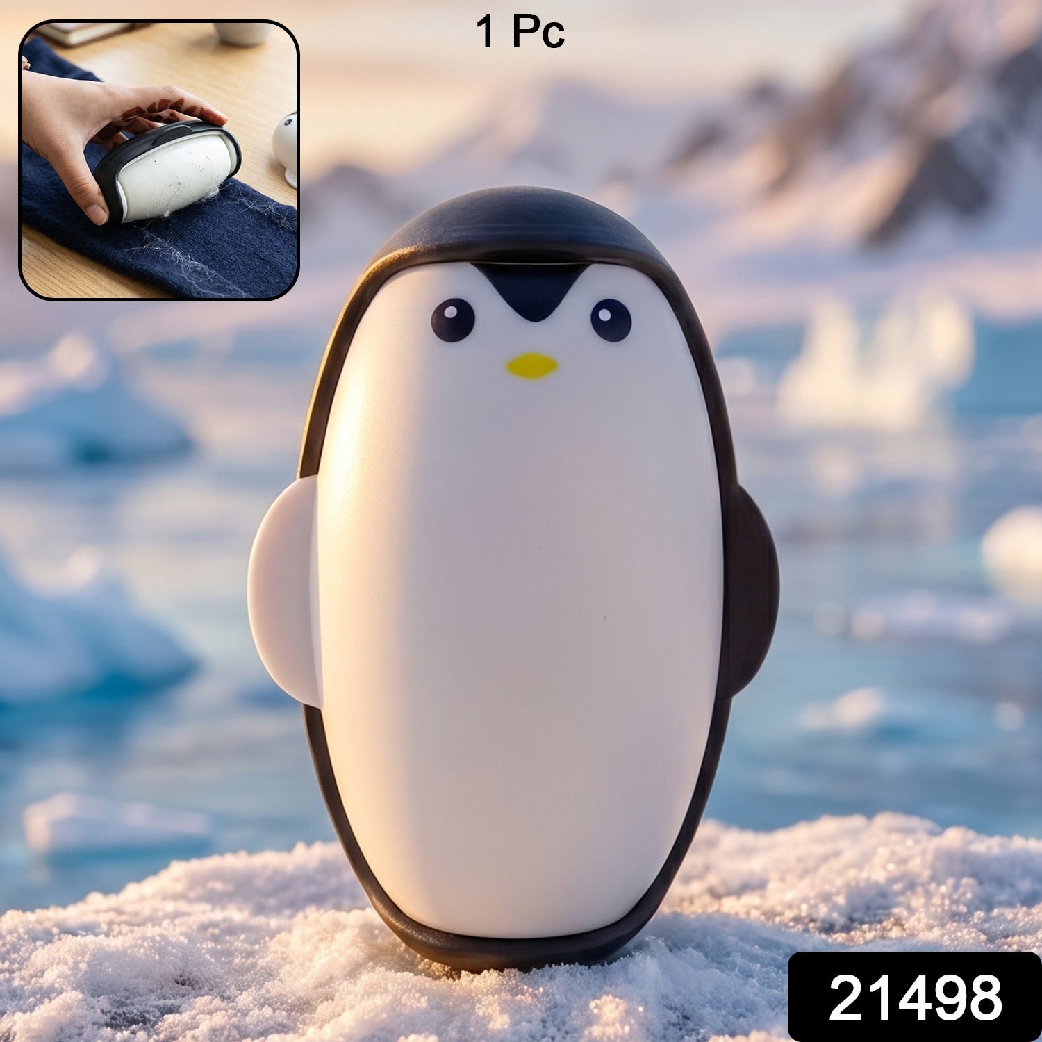 Reusable Penguin Lint Roller – Eco-friendly & Compact Cleaning Solution - Image 2