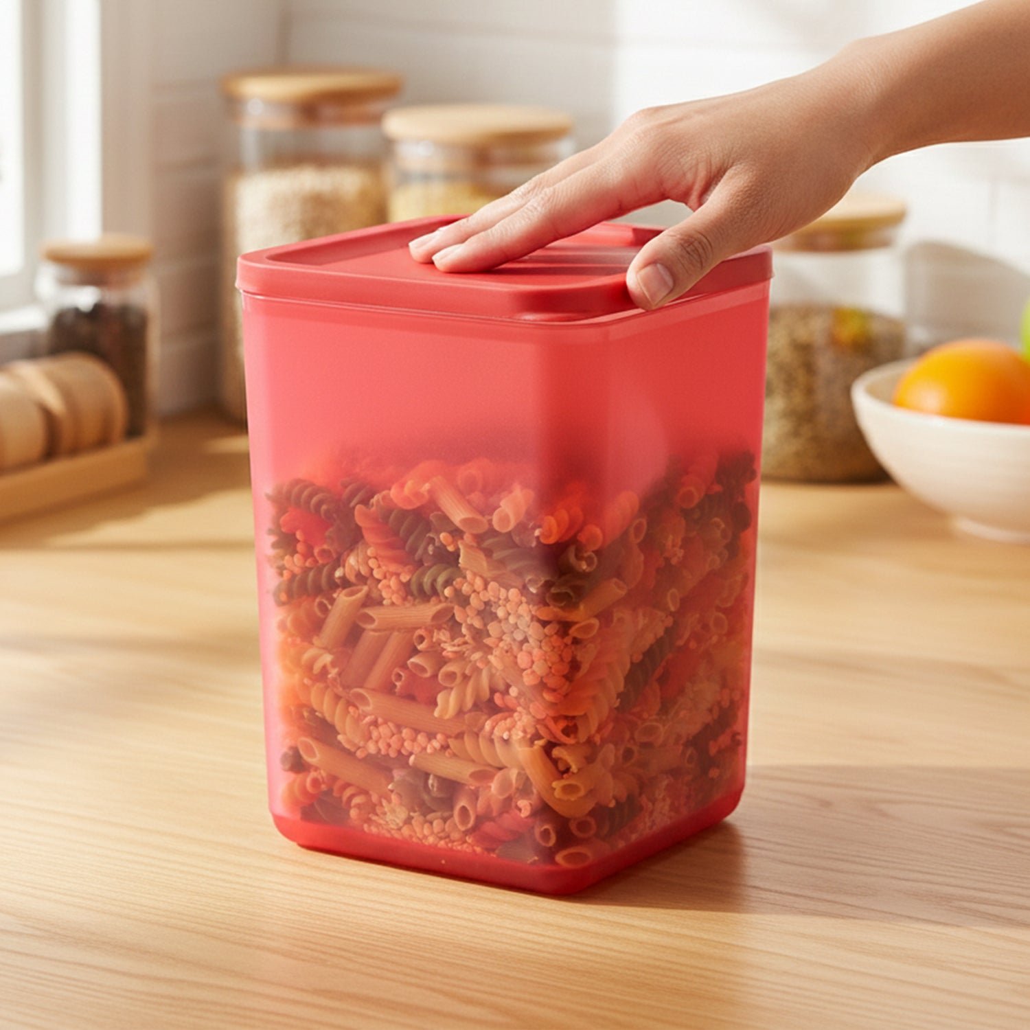 Matt Finish Storage Container – Stylish 2000ml Kitchen Organizer - Image 3