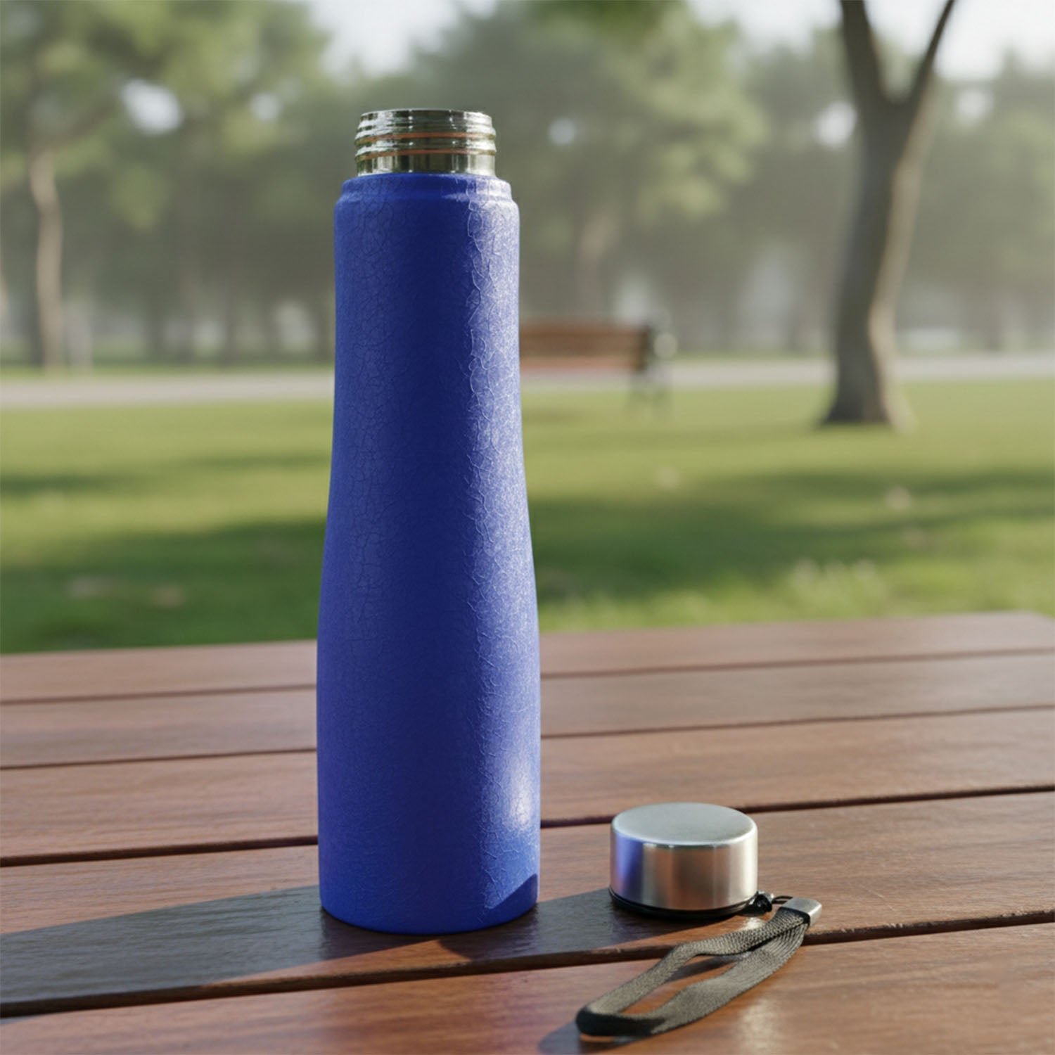Stainless Steel Water Bottle 1000 ML – Leakproof with Carry Strap - Image 3