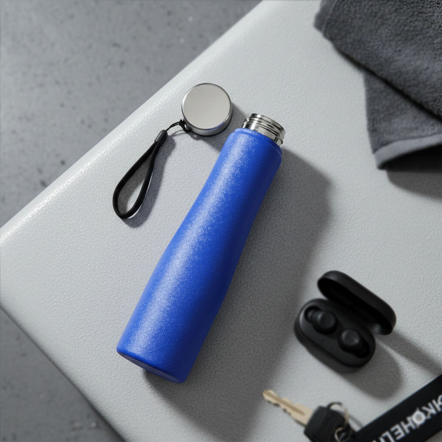 Stainless Steel Water Bottle 1000 ML – Leakproof with Carry Strap - Image 4
