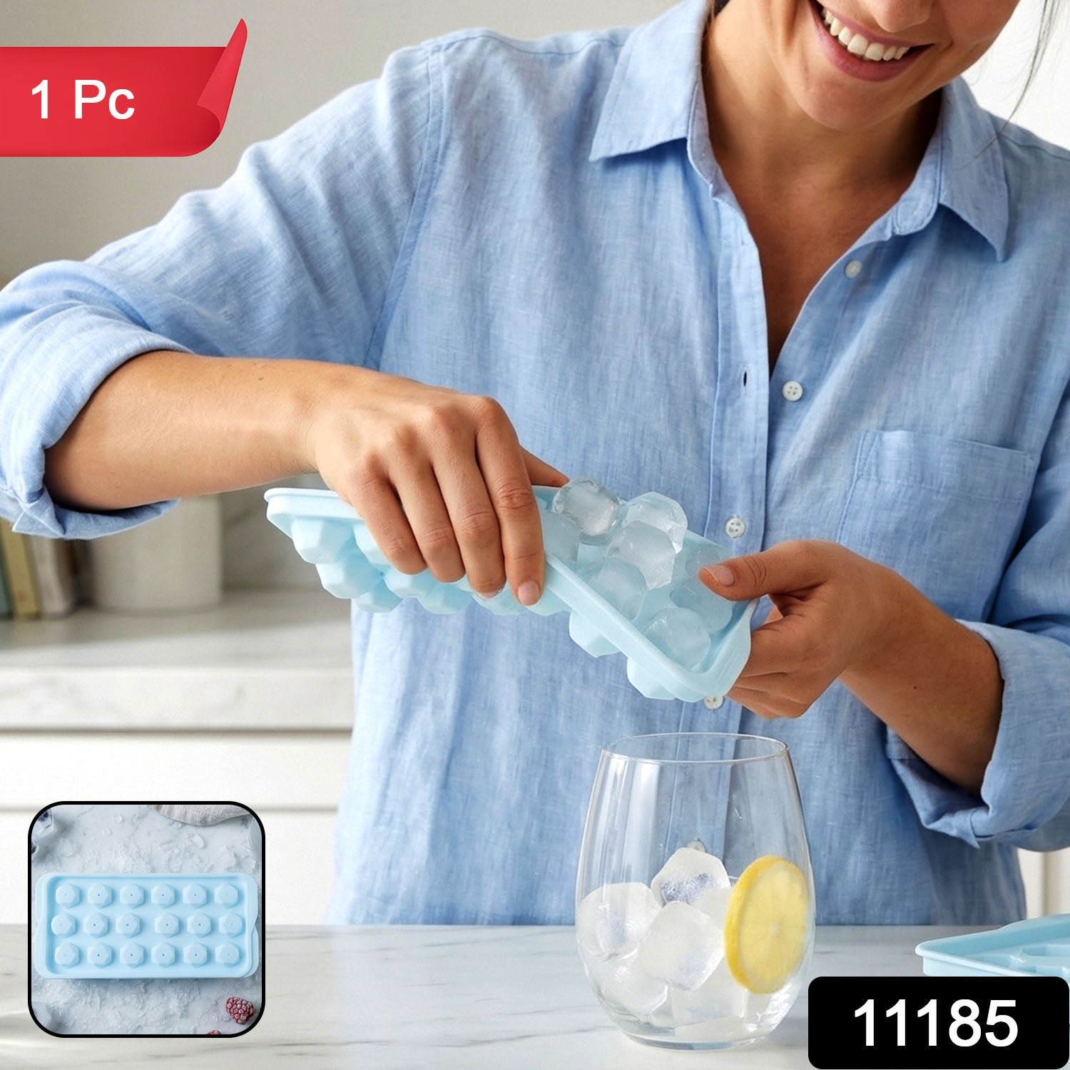 Plastic Ice Cube Tray – Multiple Ice Cubes for Quick Freezing - Image 2
