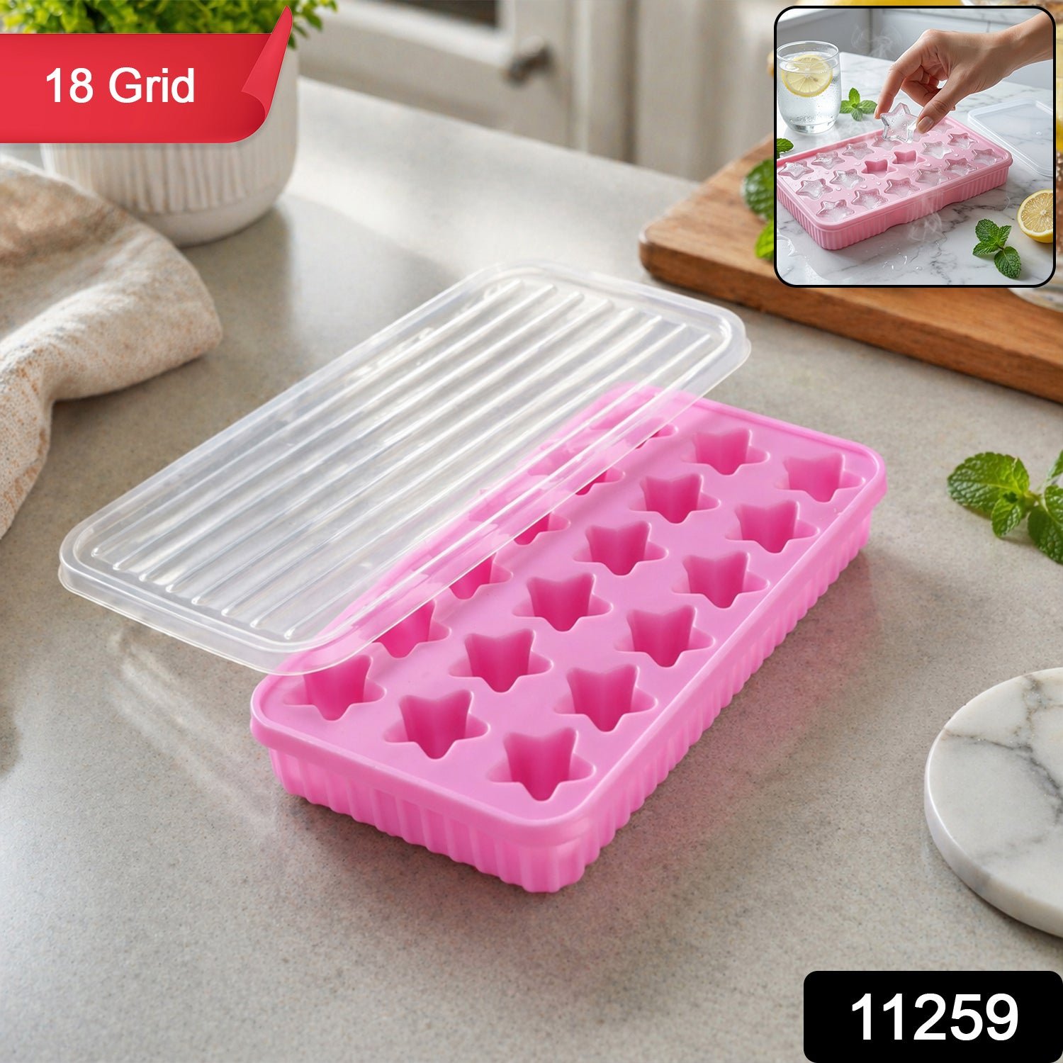 Star Shape Ice Cube Tray with Lid – Creative & Multipurpose - Image 2