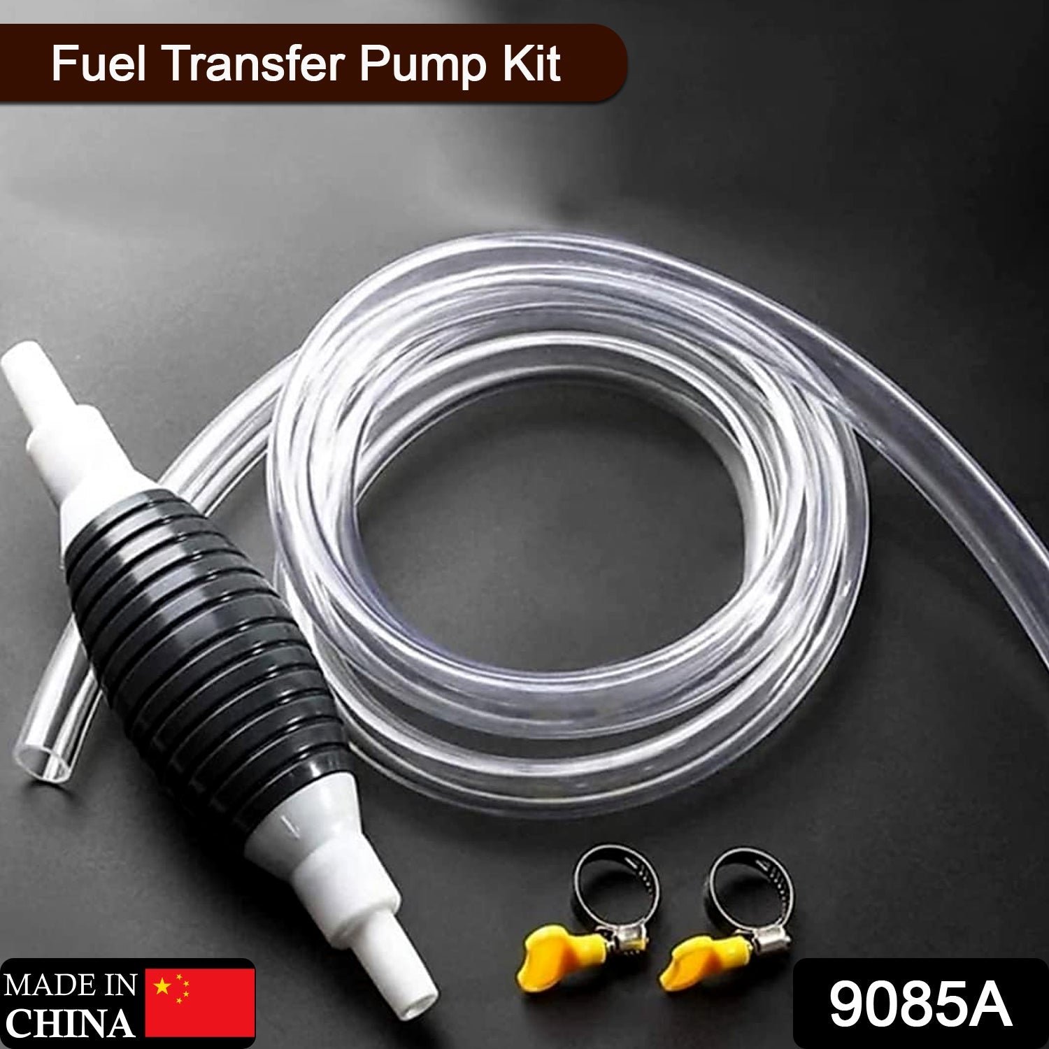 Fuel Transfer Pump – Portable Manual Siphon Kit for Liquids - Image 2