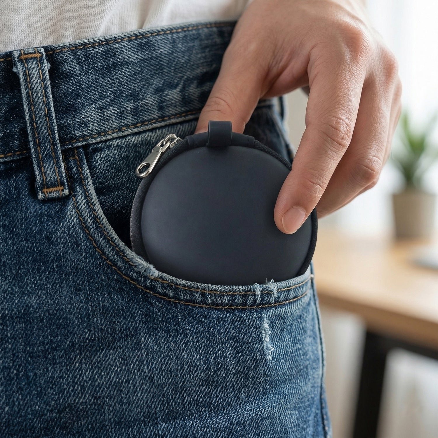 Earphone Carrying Case – Compact Hard Shell with Zipper Closure - Image 3