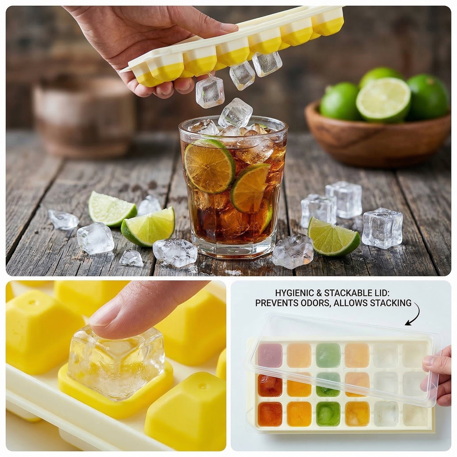 Pop Up Ice Cube Tray – Effortless Release & Multipurpose Use - Image 3