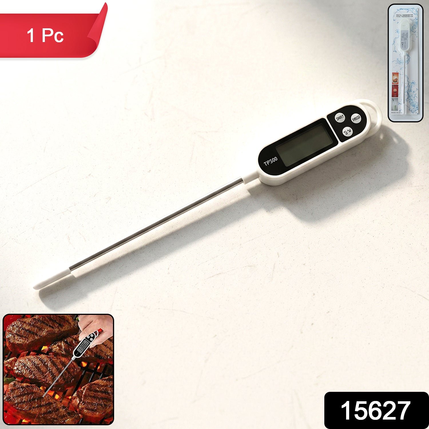 Digital Food Thermometer with LCD Display (1 Pc) - Image 2