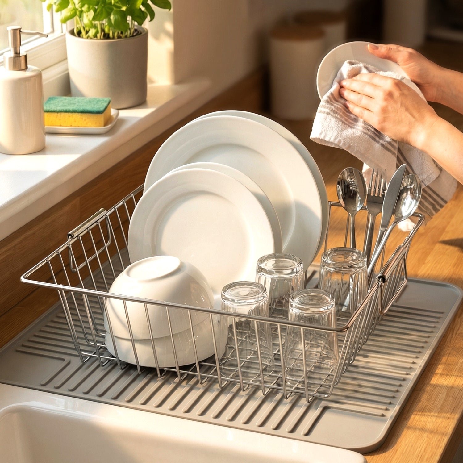 Stainless Steel Kitchen Sink Basket – Multi-Functional & Durable - Image 3