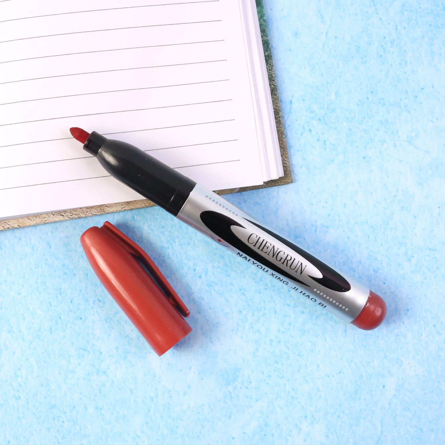Maroon Permanent Marker Pen – Smooth Bold Ink & Quick-Dry - Image 3