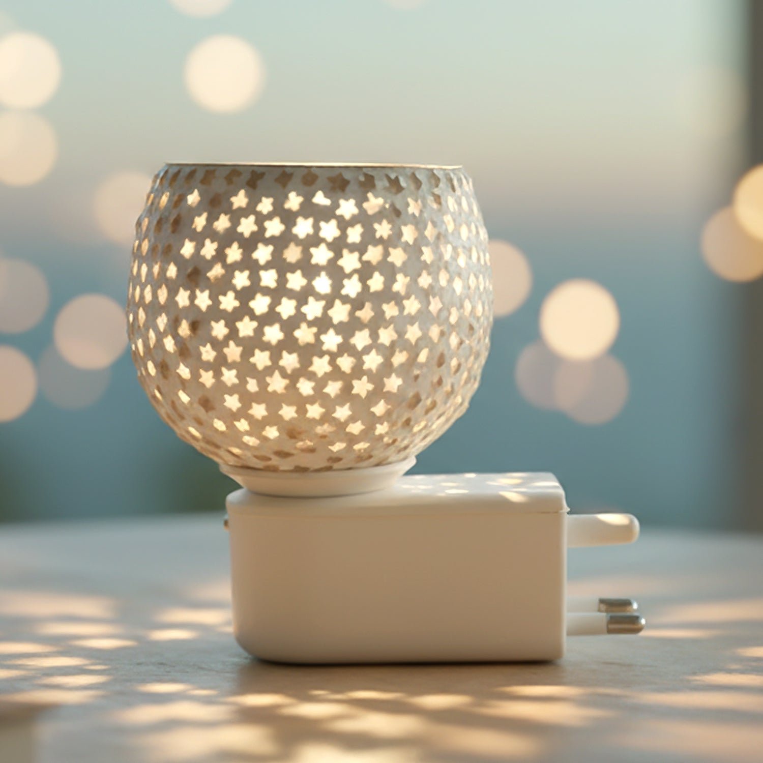 Star Cut Glass Aroma Diffuser – Elegant Plug-In Night Lamp - Image 3