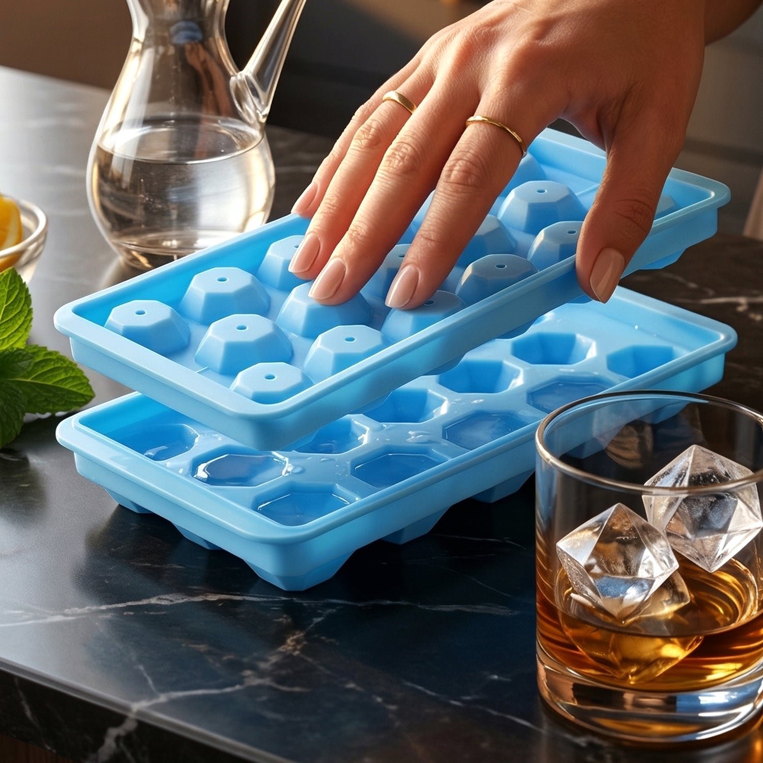 Multipurpose Ice Cube Tray, Flexible Mold for Drinks & Snacks - Image 5