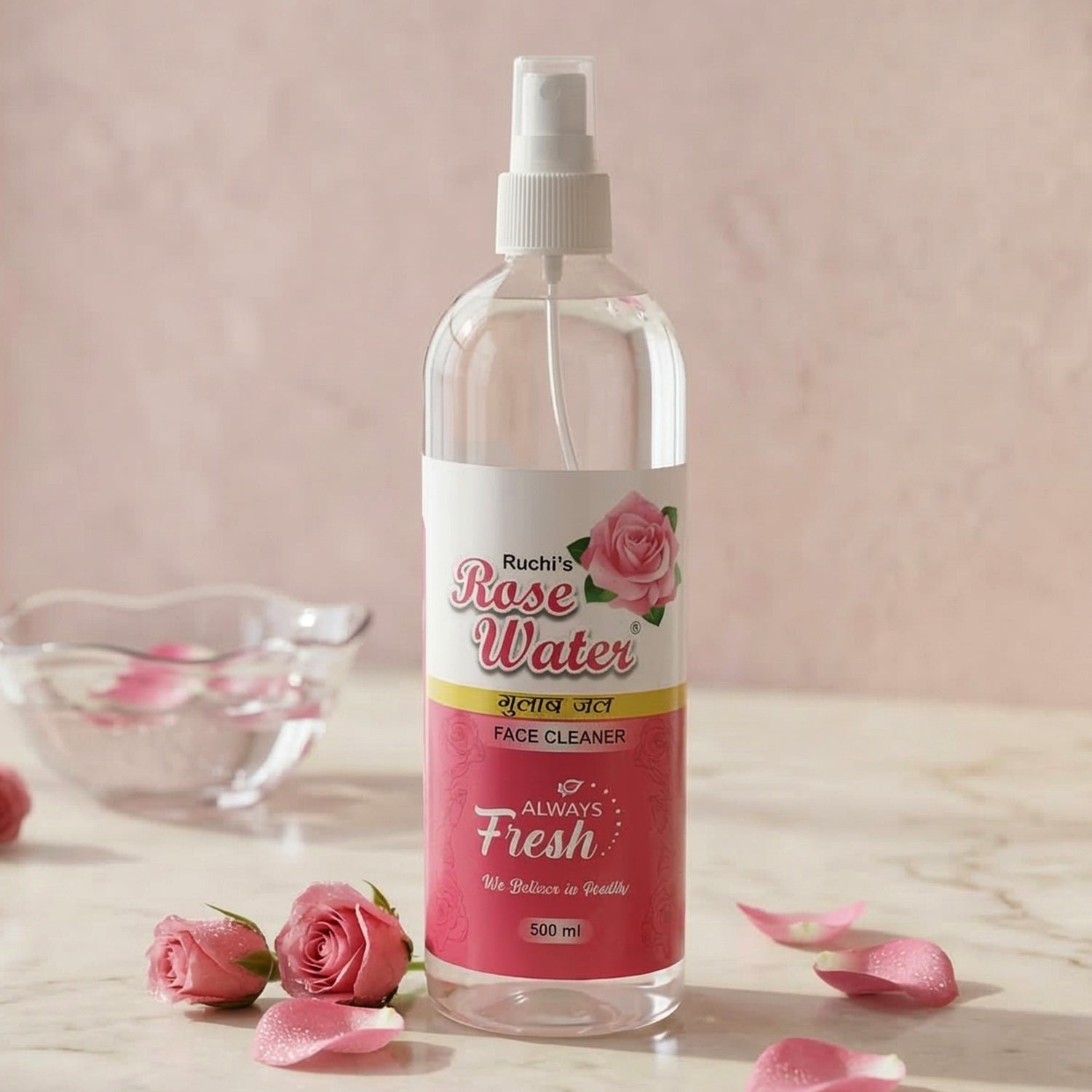 Rose Water Face Cleanser Spray – Hydrating & Refreshing Mist for Skin - Image 5