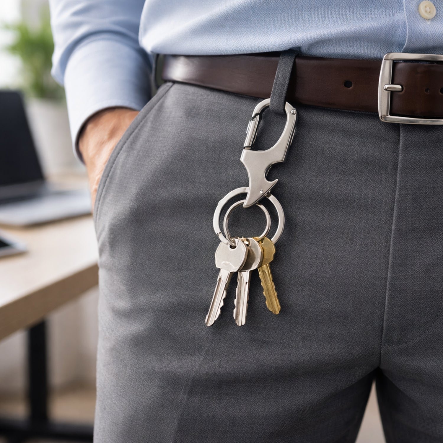 Heavy Duty Keychain – Secure Dual Ring Organizer for Keys - Image 4