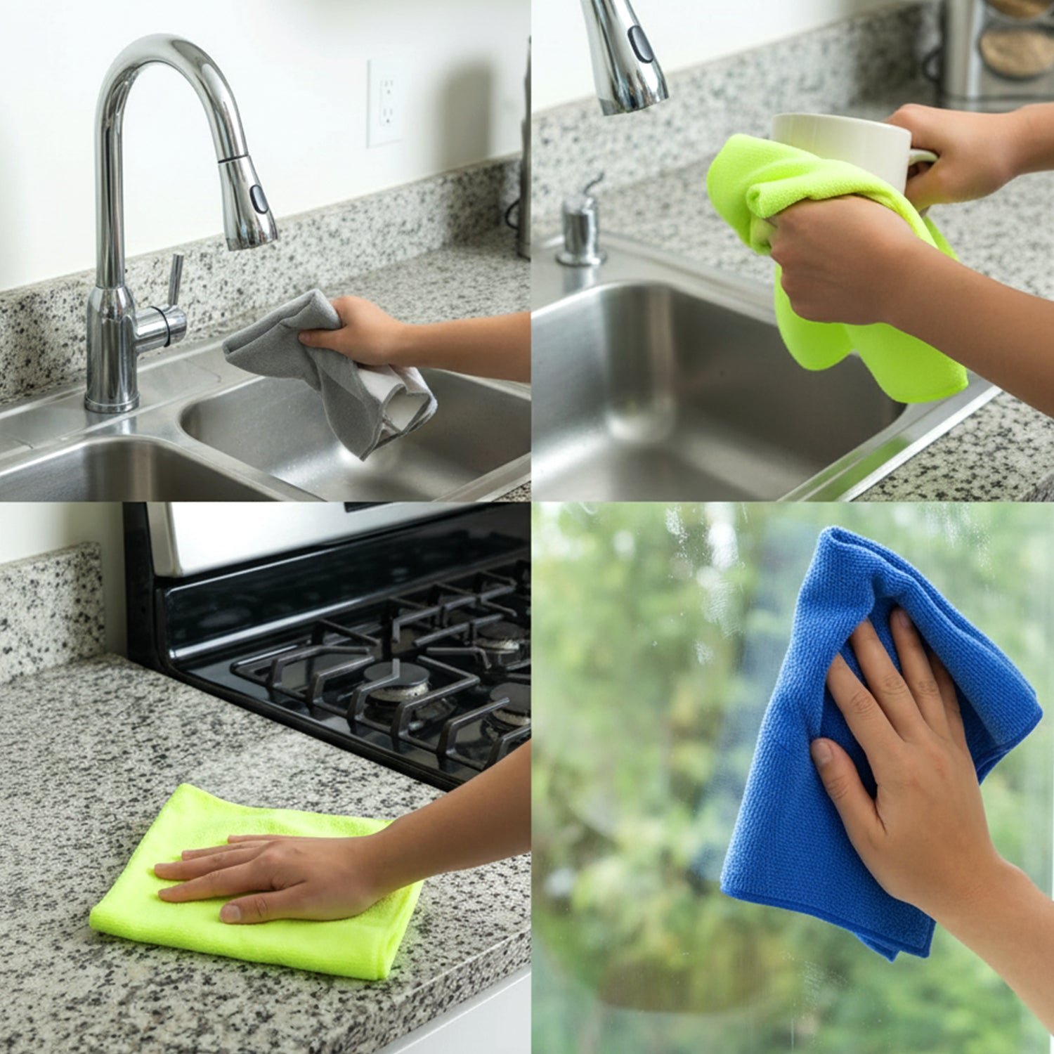 Microfiber Cleaning Cloths – Soft, Absorbent & Reusable for Streak-Free Surfaces - Image 5