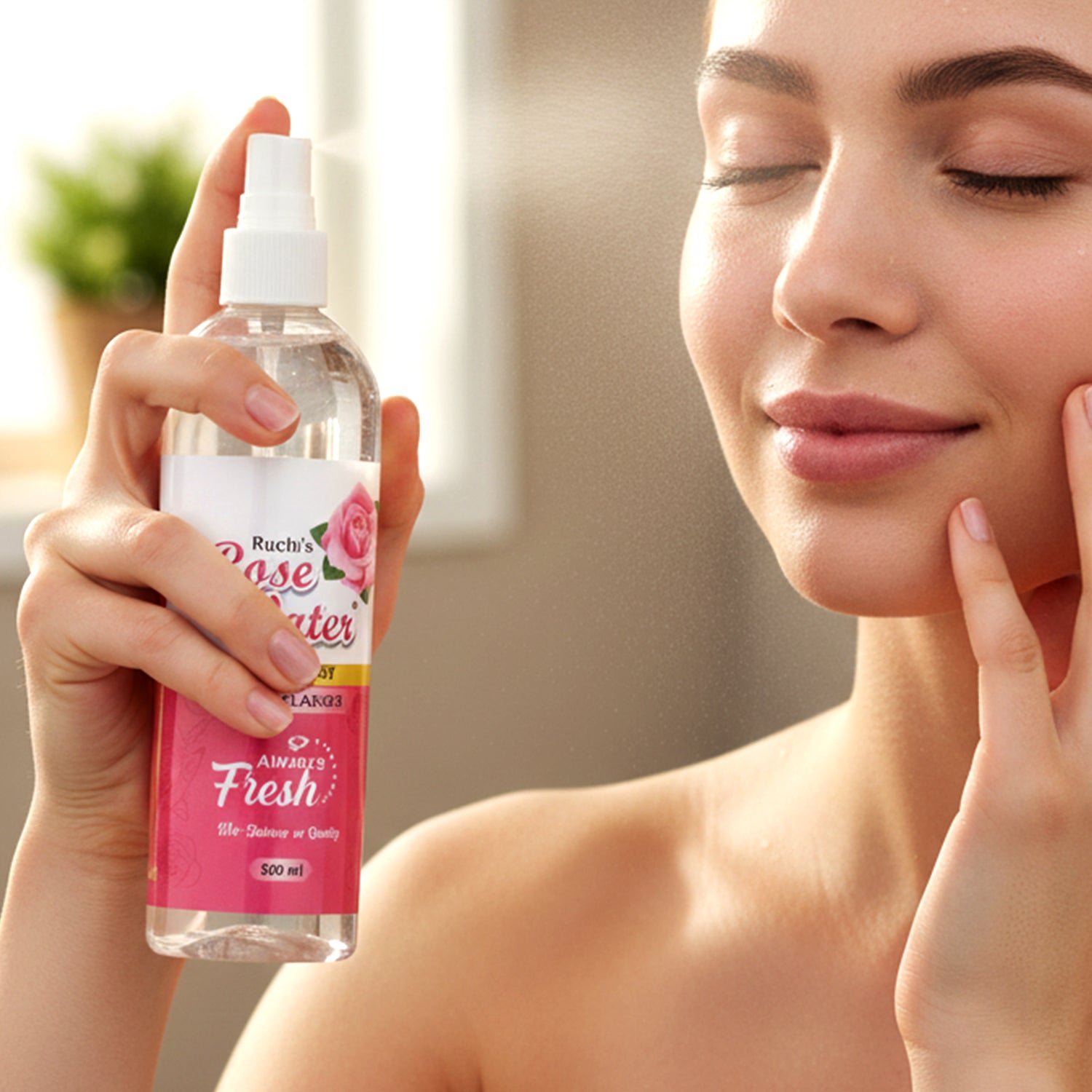 Rose Water Face Cleanser Spray – Hydrating & Refreshing Mist for Skin - Image 6