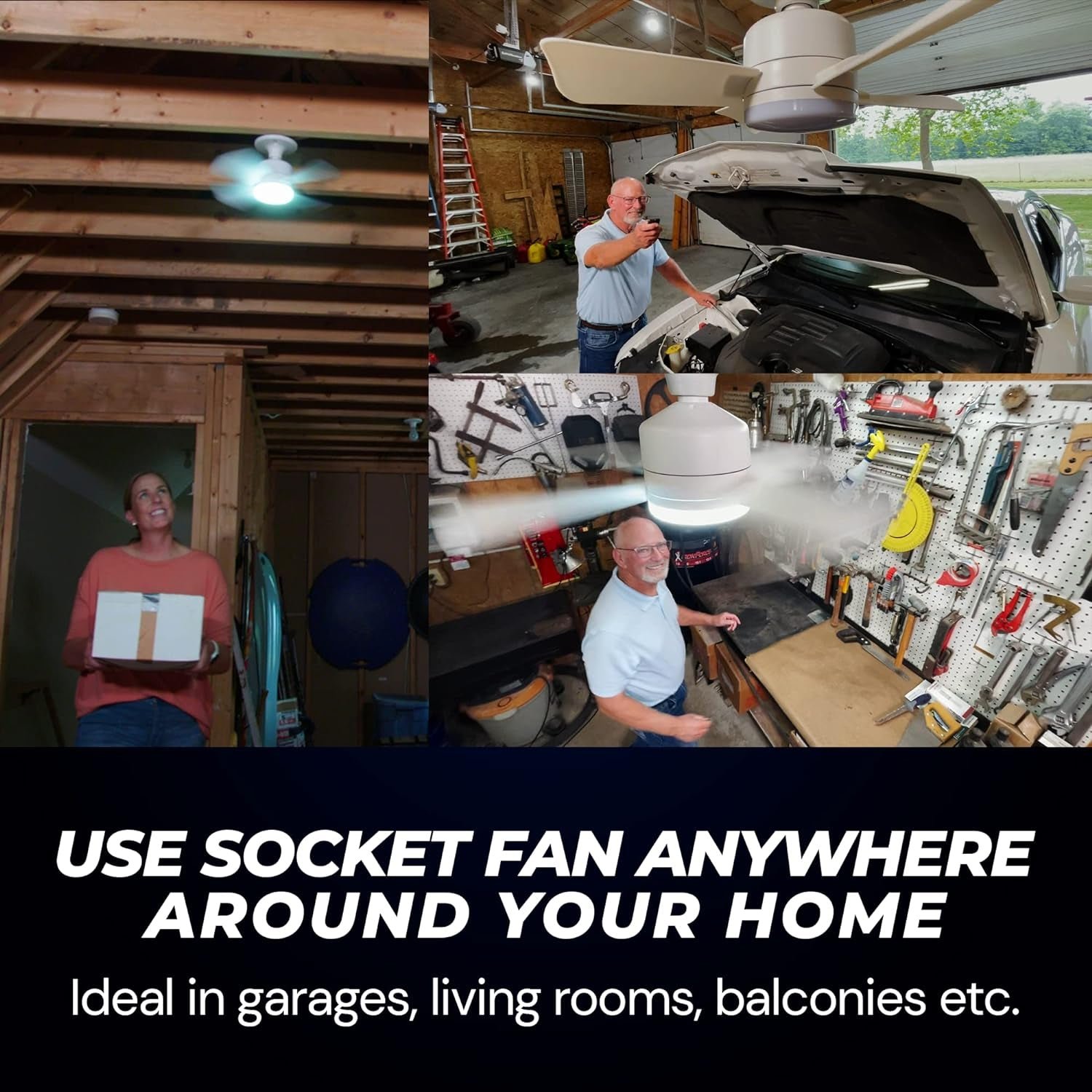 Ceiling Fan & LED Light – Space-Saving Cooling & Bright Illumination - Image 3