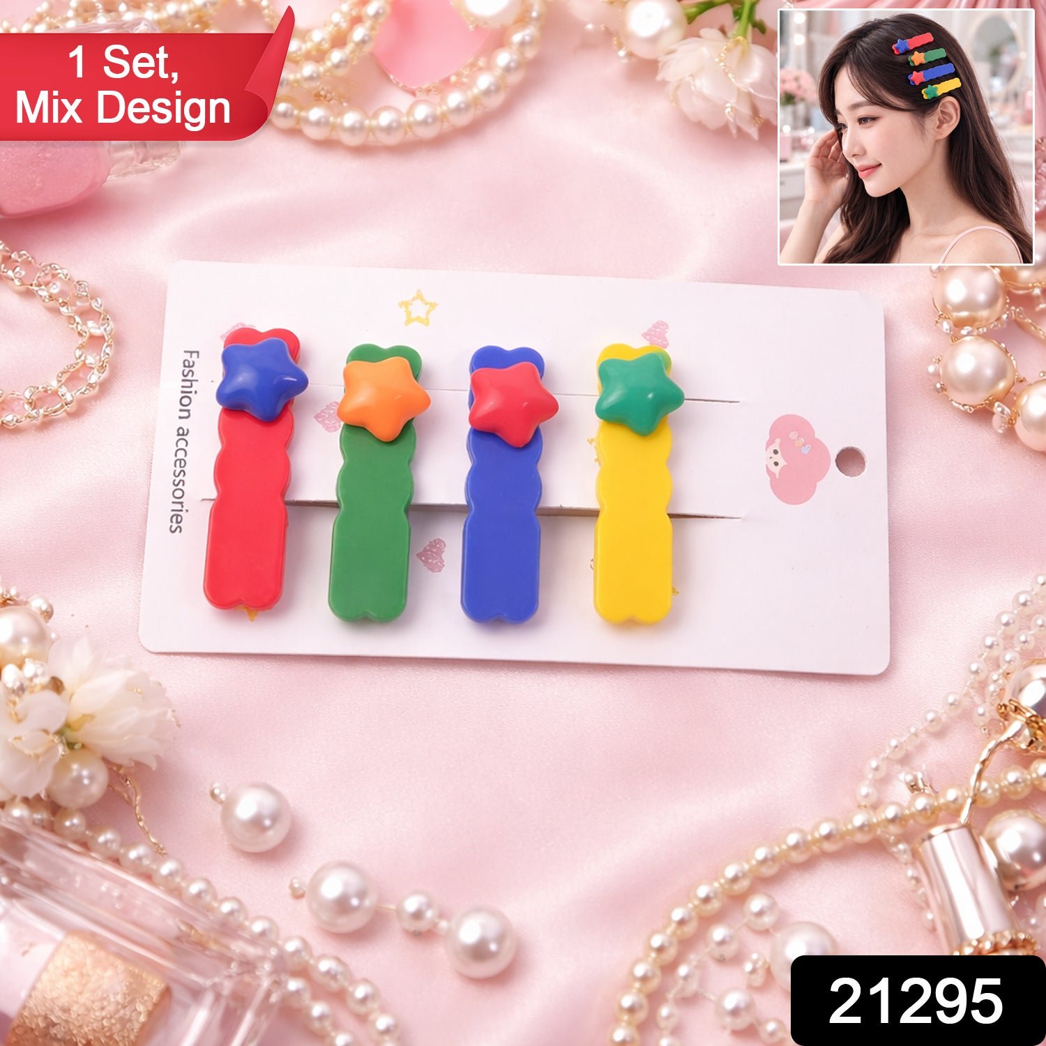 Hair Clips Set – Colorful & Easy-to-Use for Daily Styling - Image 2