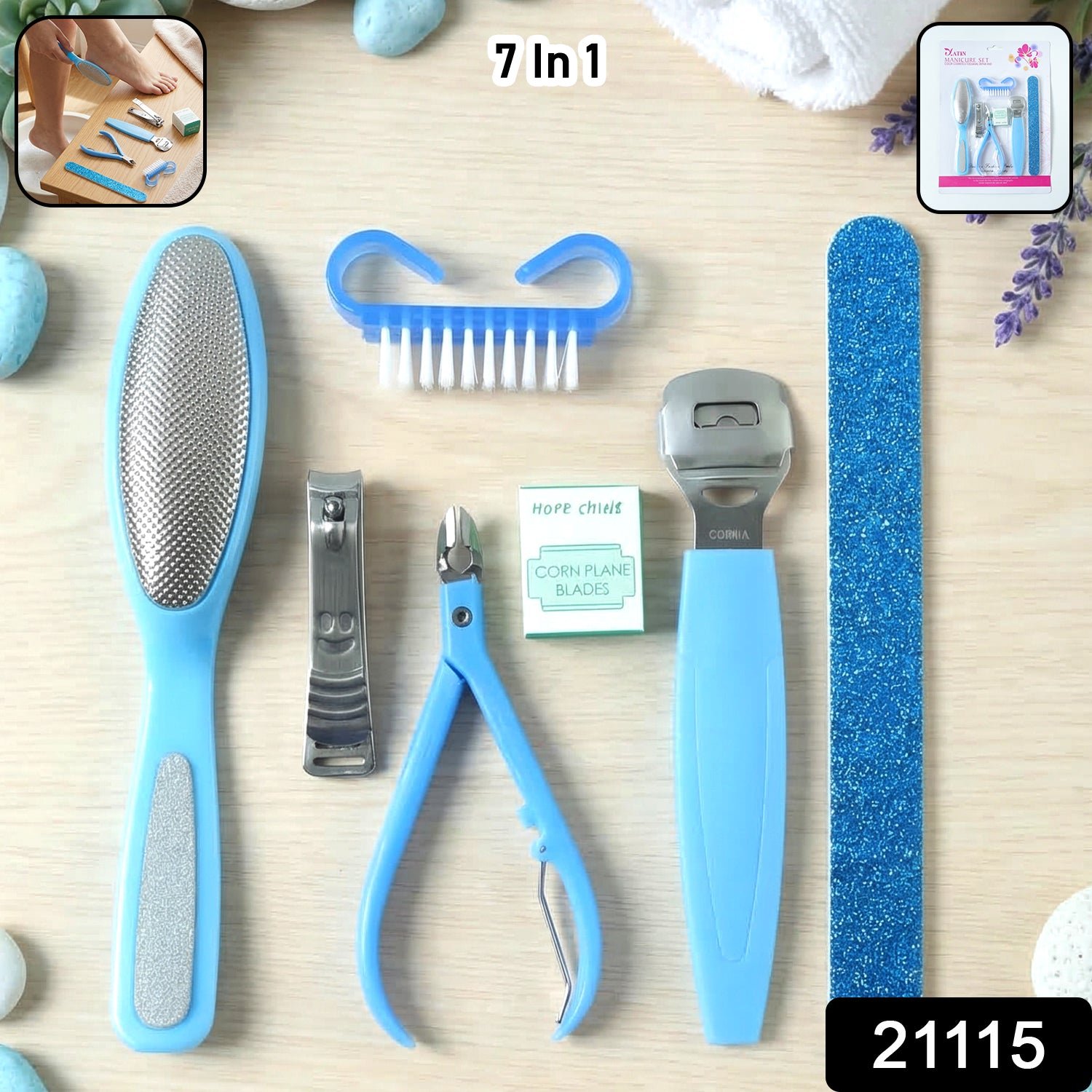 7 In 1 Pedicure Manicure Kit – Complete Foot & Nail Care Set - Image 2