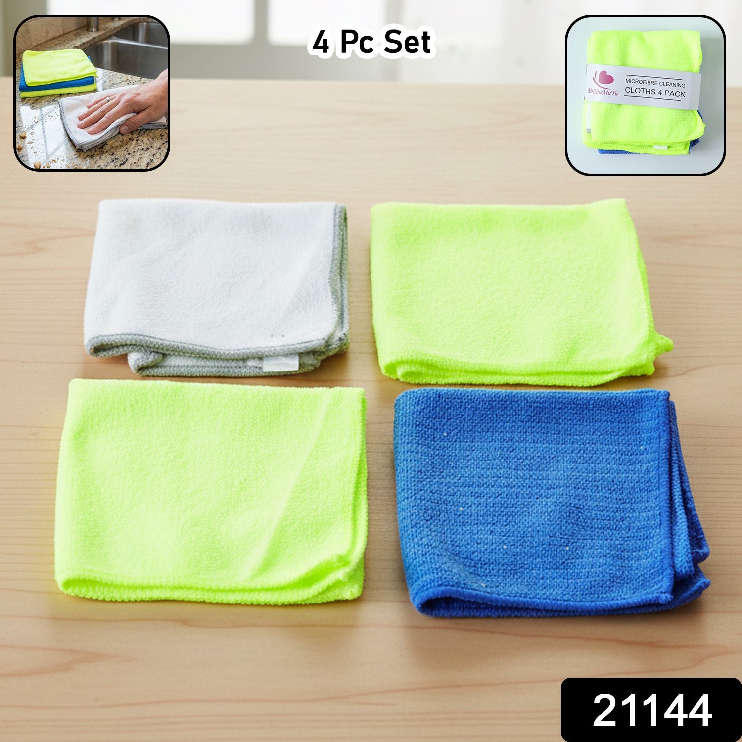Microfiber Cleaning Cloths – Soft, Absorbent & Reusable for Streak-Free Surfaces - Image 2