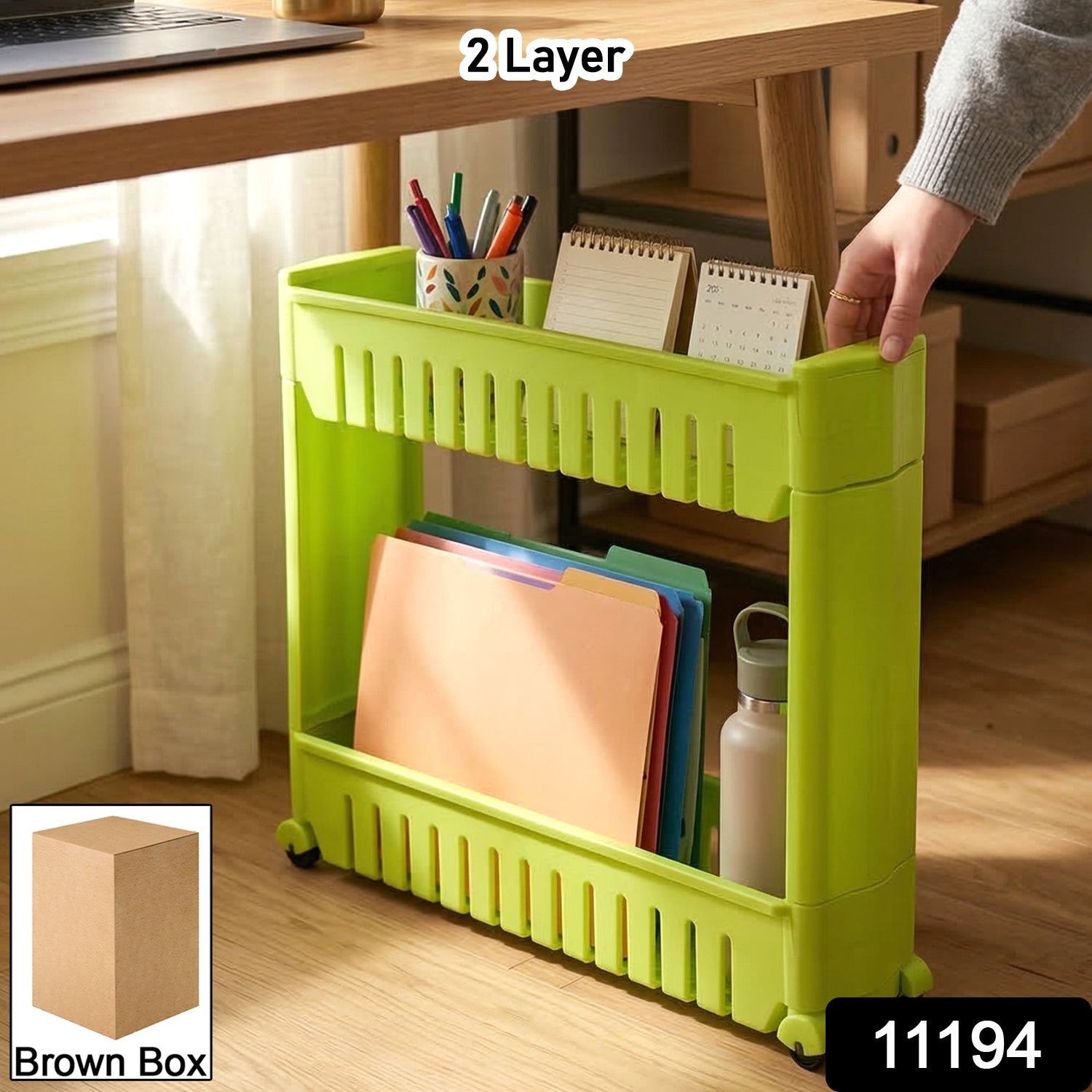 Slim Storage Rack – Space-Saving Multipurpose Organizer for Narrow Spaces - Image 2