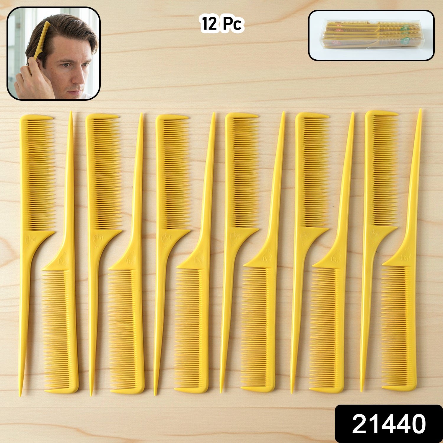 Hair Styling Tail Comb Set – Precise Sectioning & Grooming - Image 2