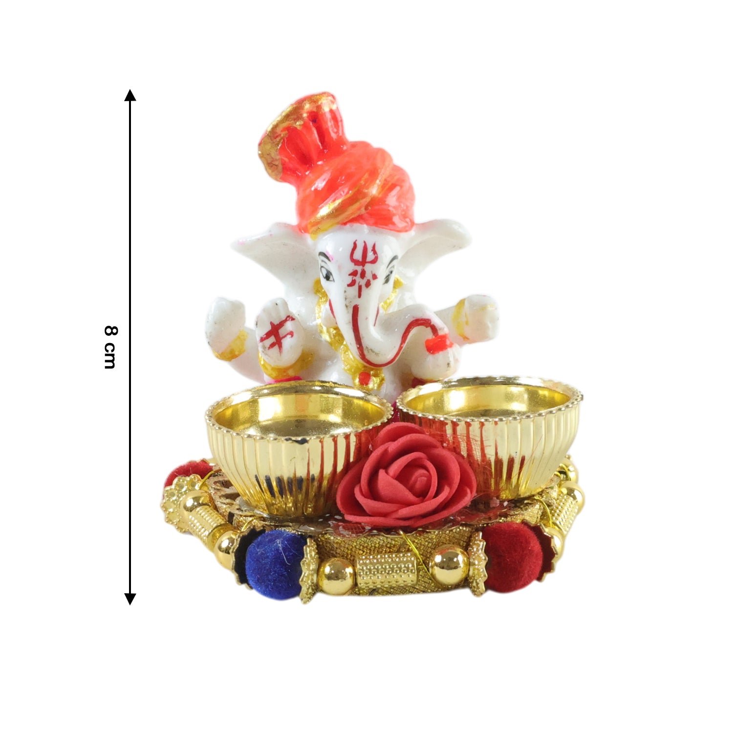 Ganesha Pooja Thali Set – Traditional Religious Decor for Festivals - Image 6