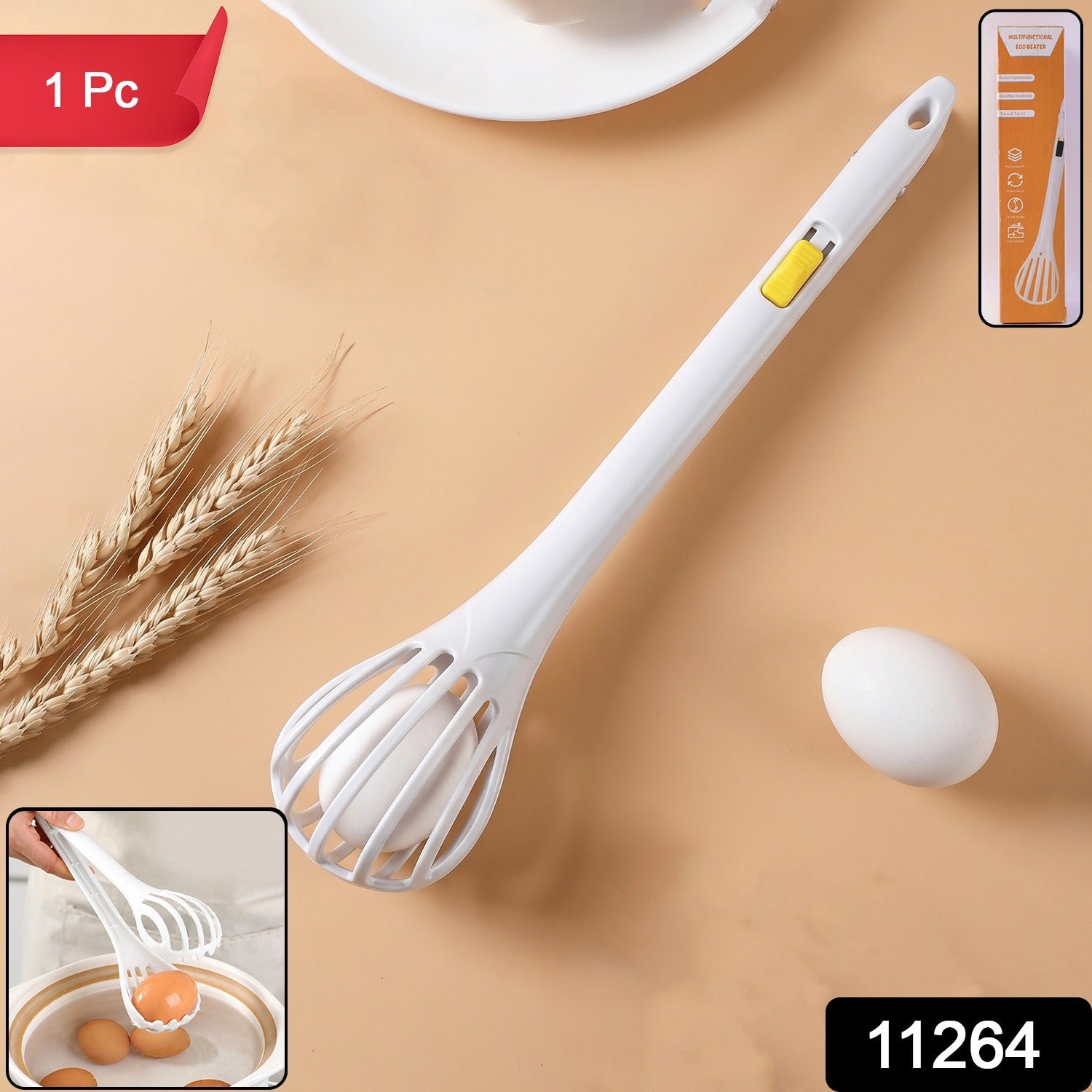 Manual Egg Beater – Versatile Kitchen Mixing Tool for Eggs & Batters - Image 2