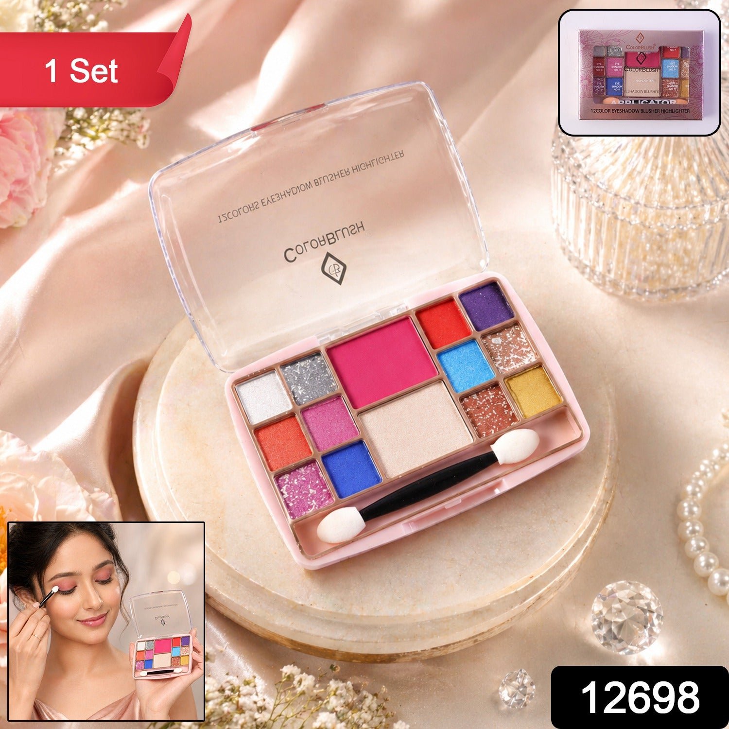 Multi-Color Eyeshadow Palette – Matte & Shimmer Eye Makeup Kit - Image 2
