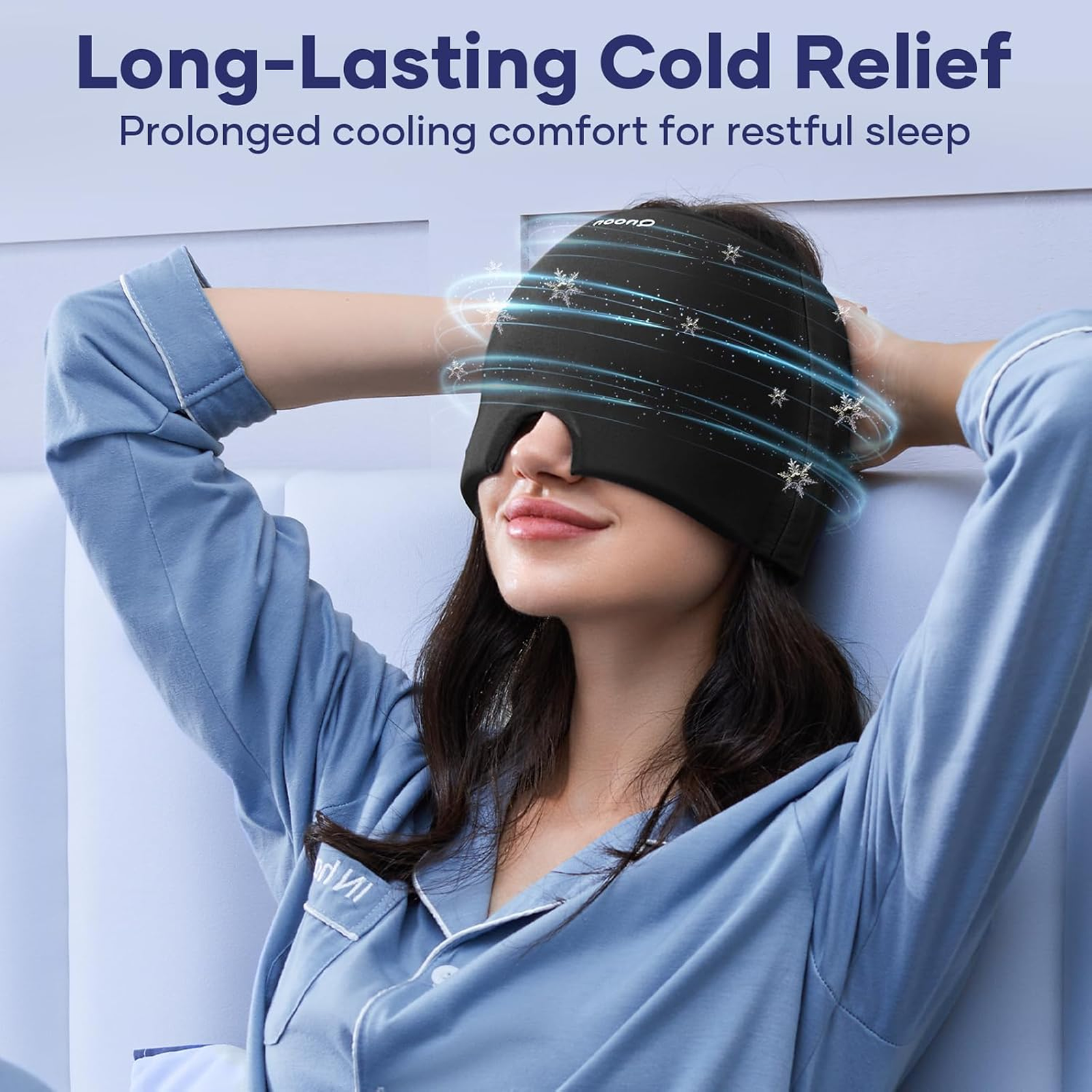 Men's Migraine Relief Cap 360 Degree Cooling Gel for Head Pain (1 Pc) - Image 3