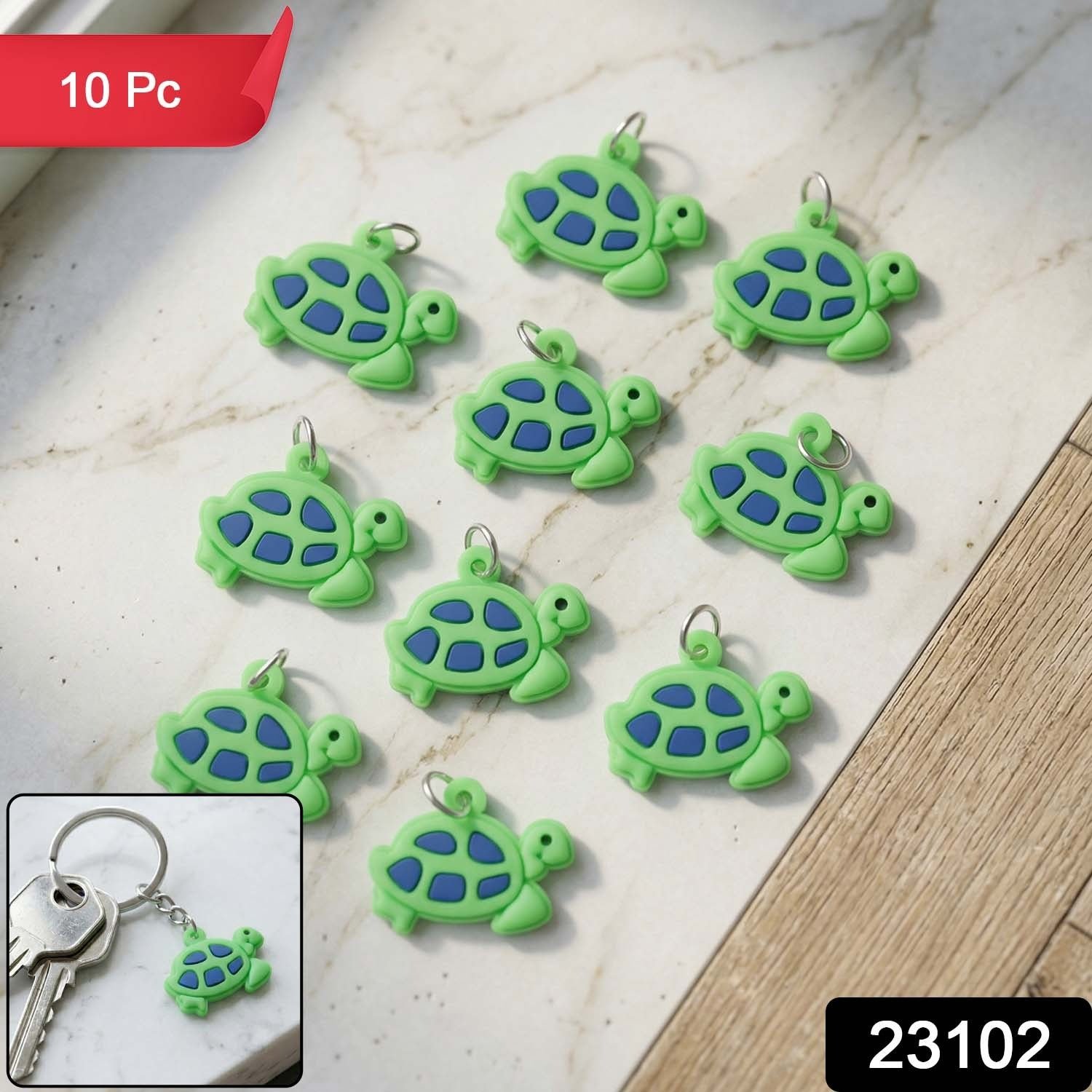 Turtle Keychain Set – Fun & Vibrant Animal Accessories - Image 2