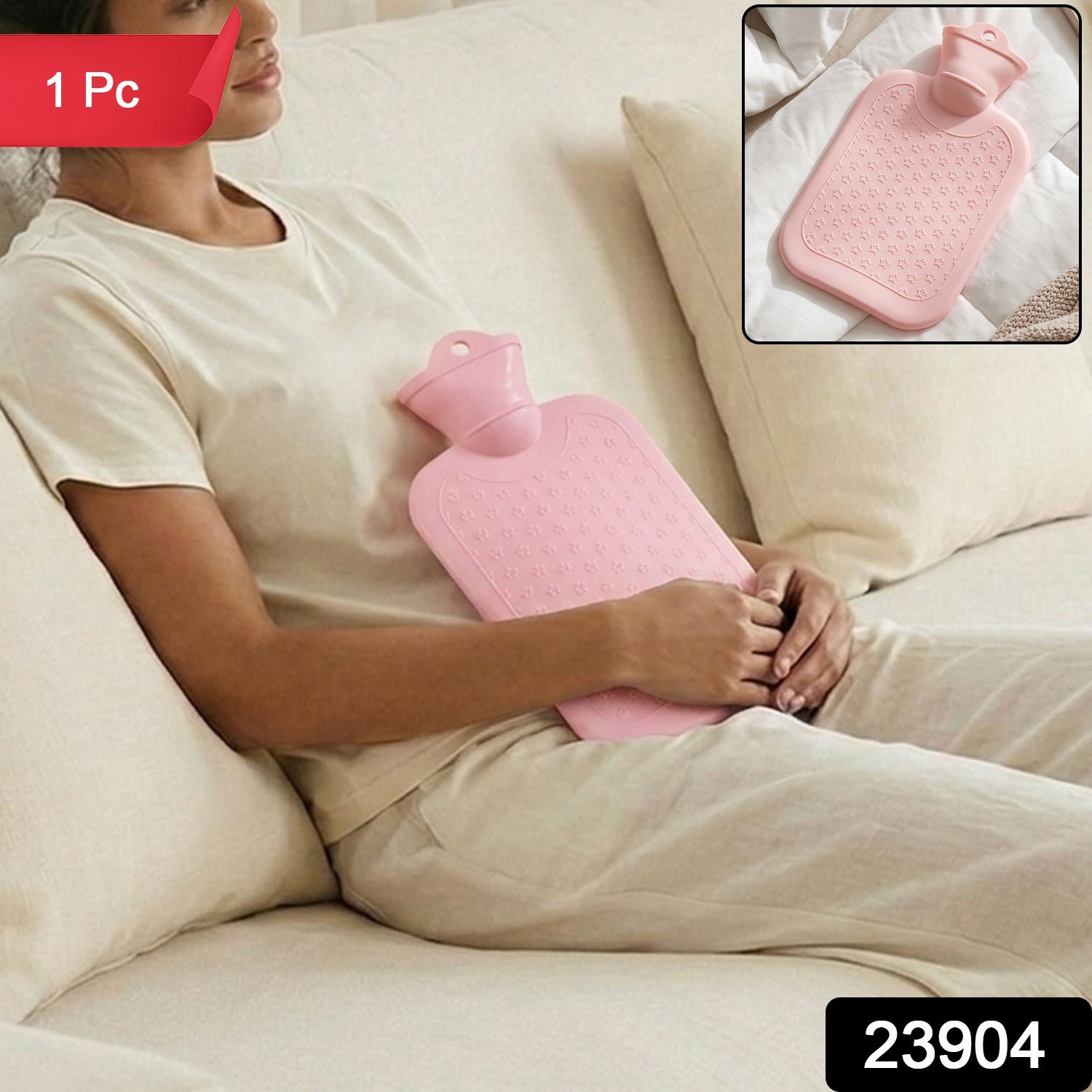 Reusable Hot Water Therapy Bag for Period Comfort, Muscle Aches and Warmth (1 Pc) - Image 2