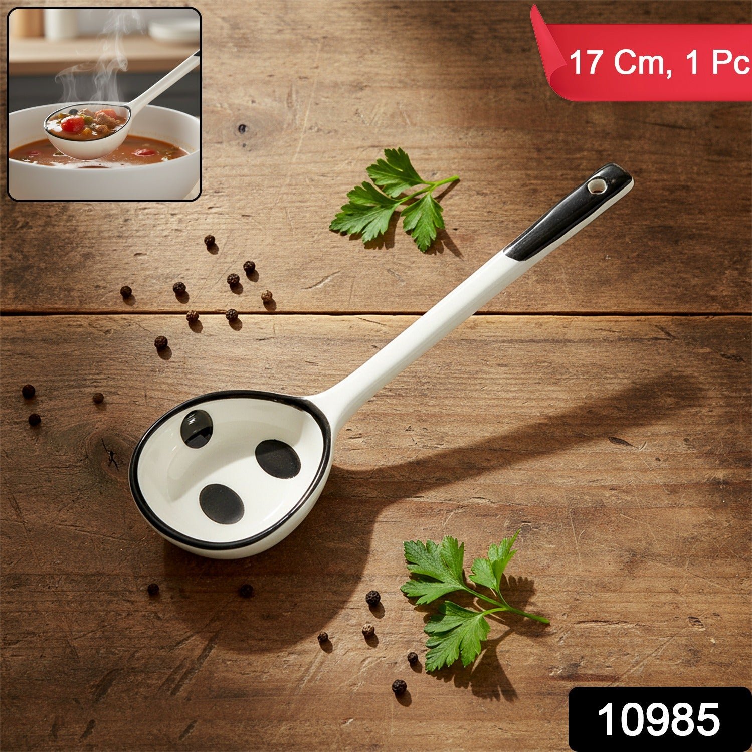 Soup Ladle 17 cm – Heat-Resistant Non-Slip Handle - Image 2