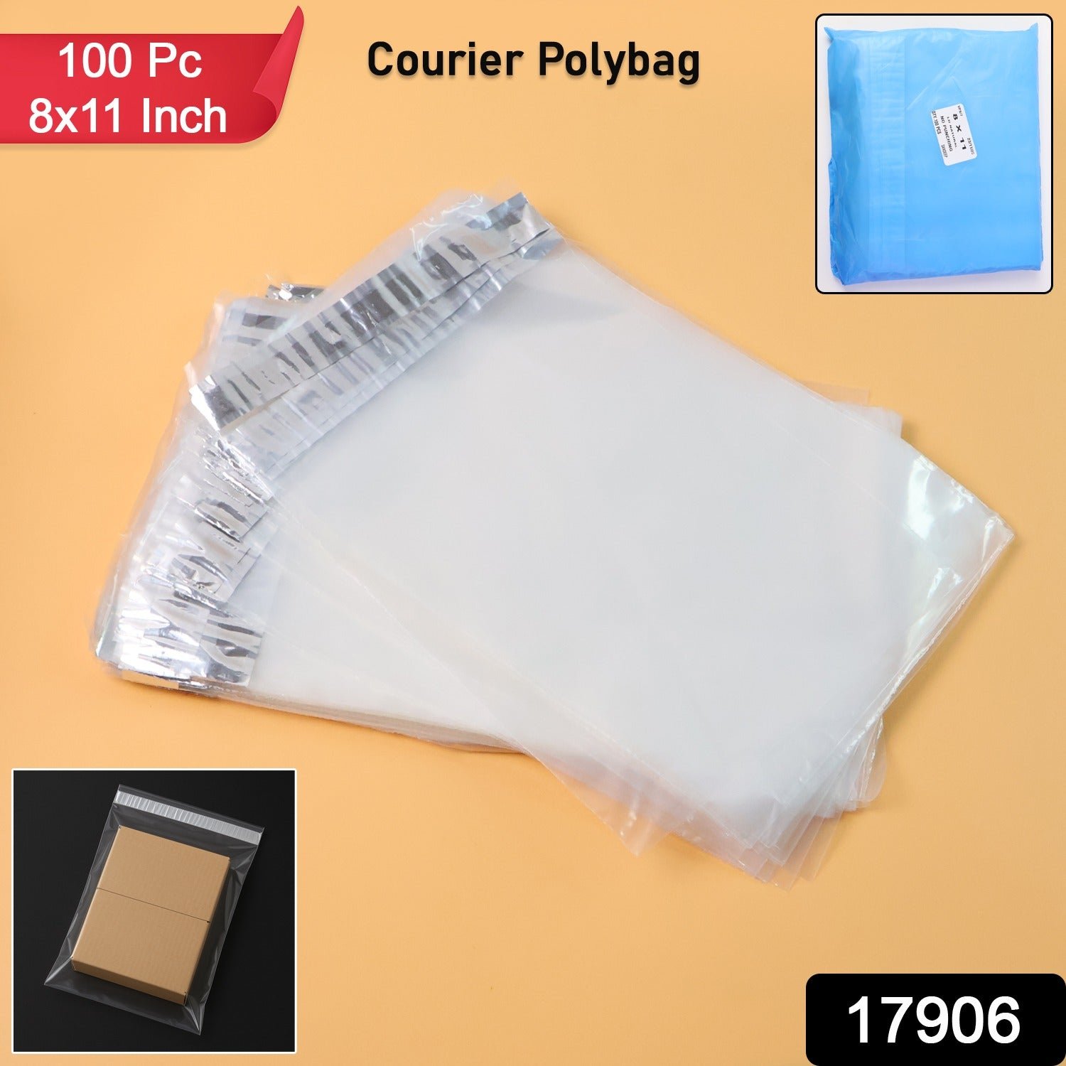 Courier Polybags 8x11 Inch – Tamper-Proof & Waterproof (100 Pc) - Image 2