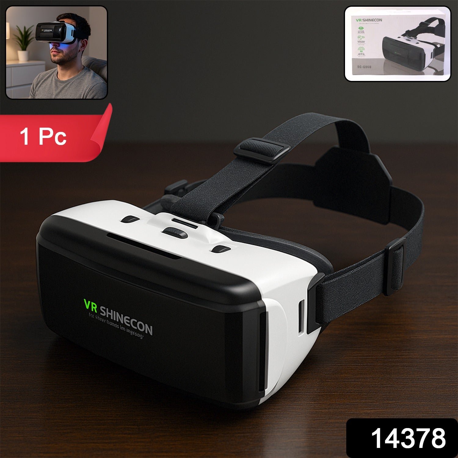 3D VR Virtual Reality Headset – Adjustable Lenses & Comfort Fit - Image 2