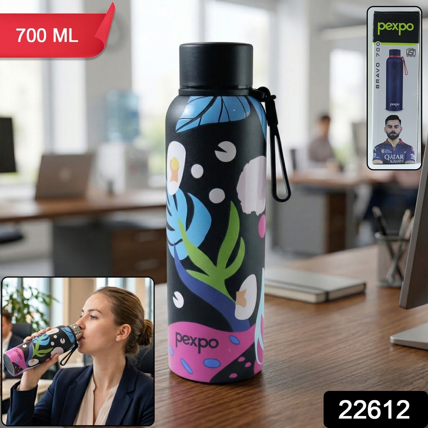 Stainless Steel Water Bottle – Leakproof & Portable for Daily Hydration - Image 2