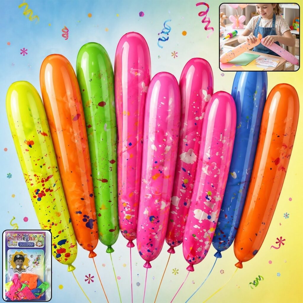 Party Balloons – Long, Twistable, Multicolour for Festive Decor