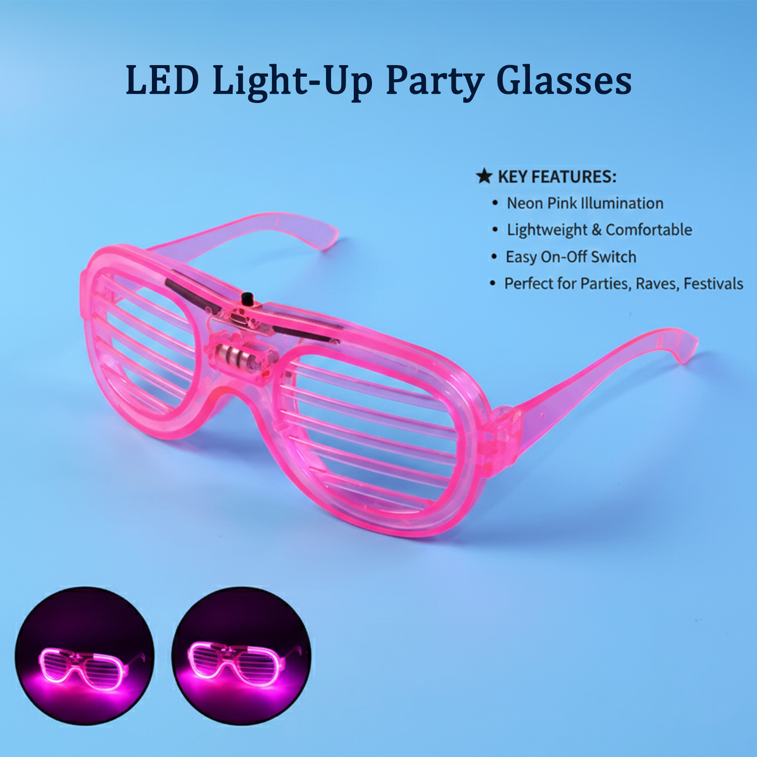 LED Light-Up Party Glasses – Bright & Comfortable Accessory - Image 4