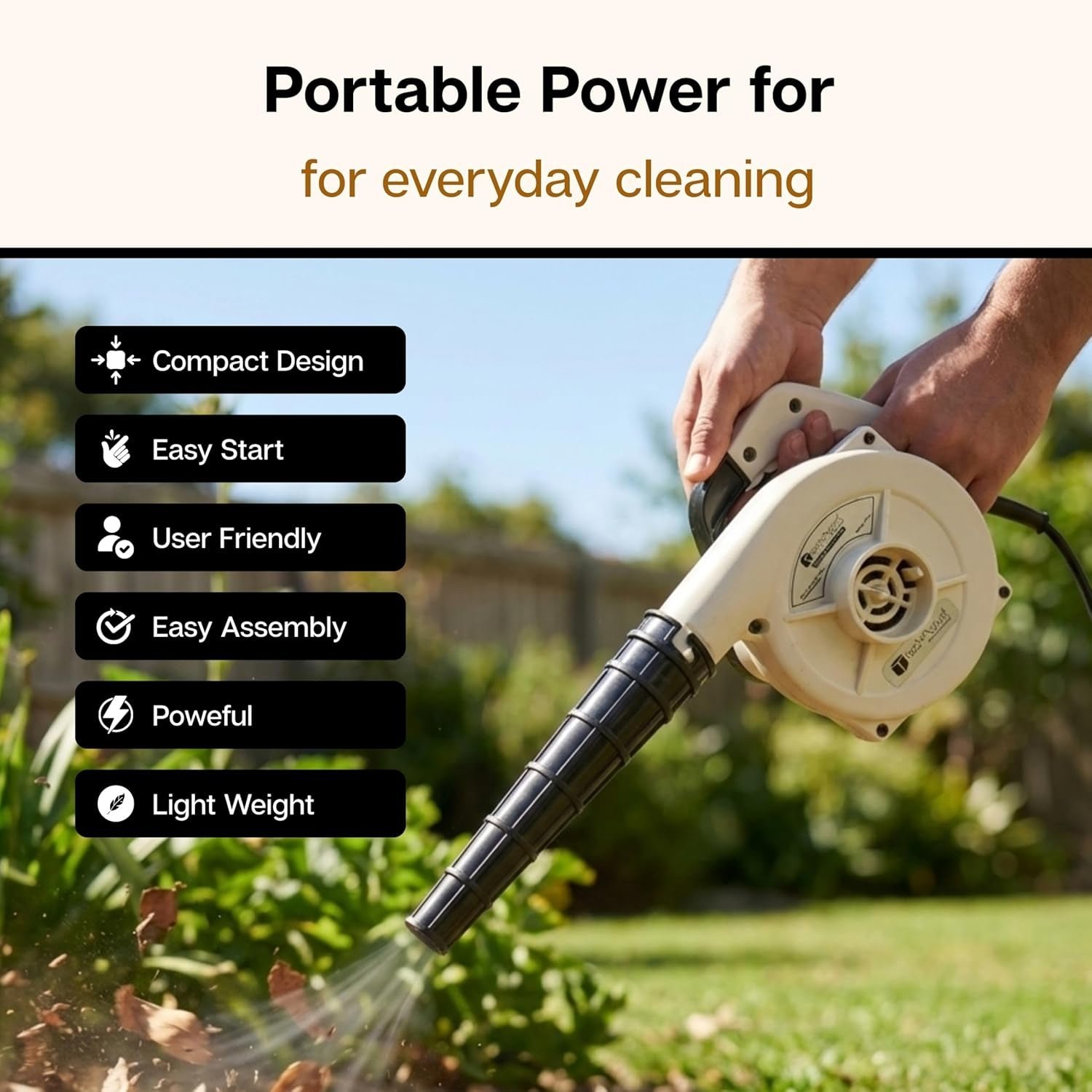 Electric Air Blower – Compact, Powerful Dust Cleaning Tool - Image 3