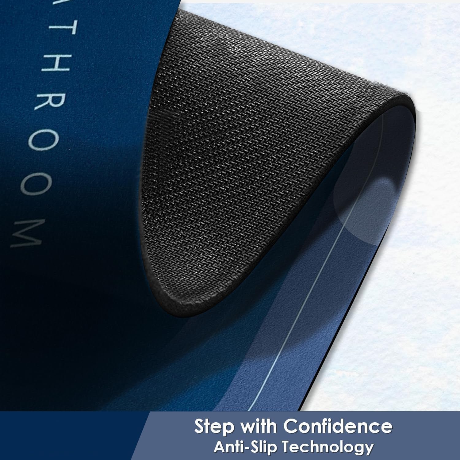 Anti-Slip Bathroom Floor Mat, Super Absorbent Quick-Dry Bath Mat (1 Pc) - Image 4