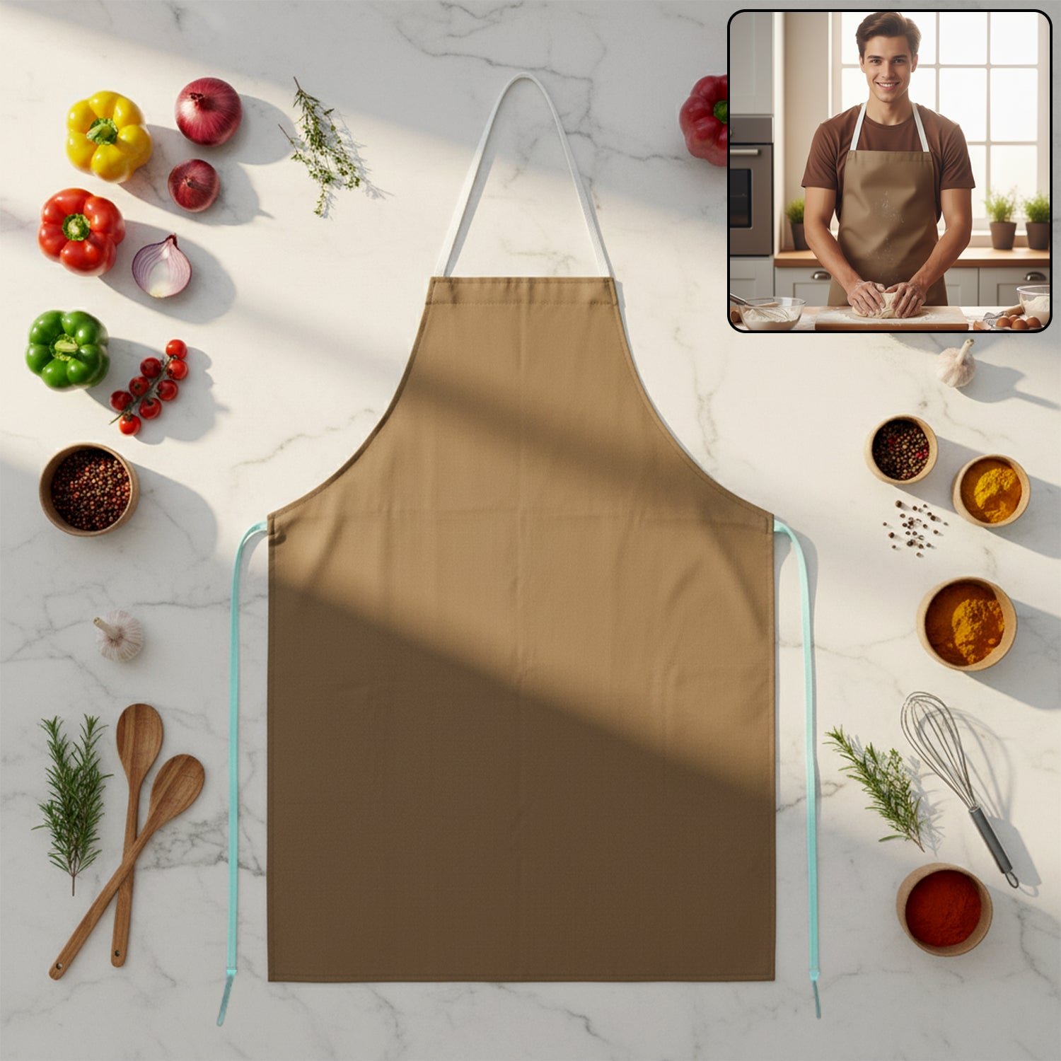 Full-Cover Chef Apron – Adjustable, Durable Kitchen Protection - Image 3