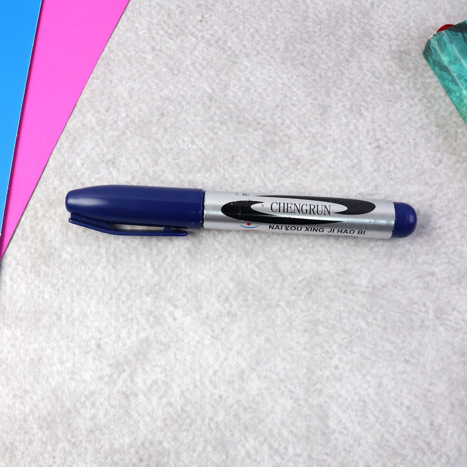 Permanent Marker Pen – Bold Blue Ink with Quick-Dry Formula - Image 3