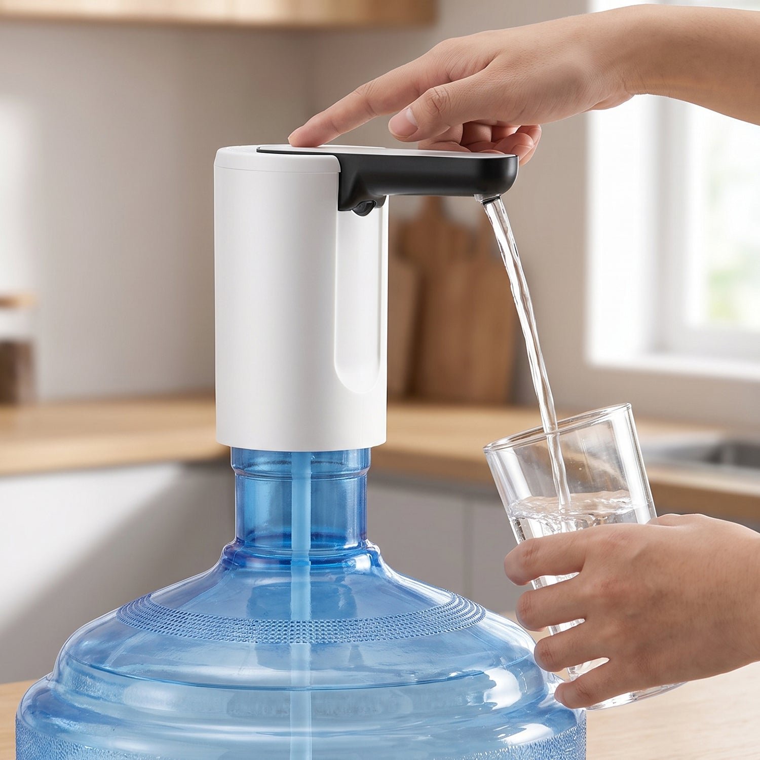USB Rechargeable Electric Water Dispenser Pump with Remote (1 Pc) - Image 3