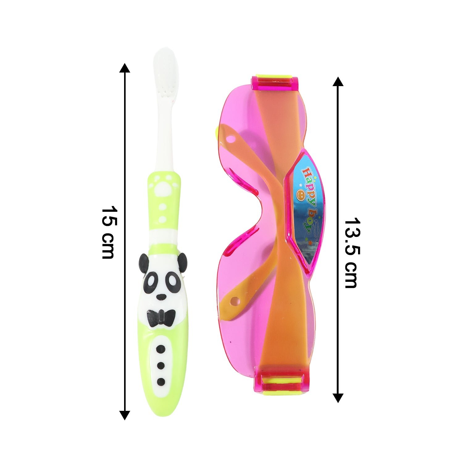 Kids Toothbrush with Fun Panda Design & Sunglasses Toy Set - Image 4