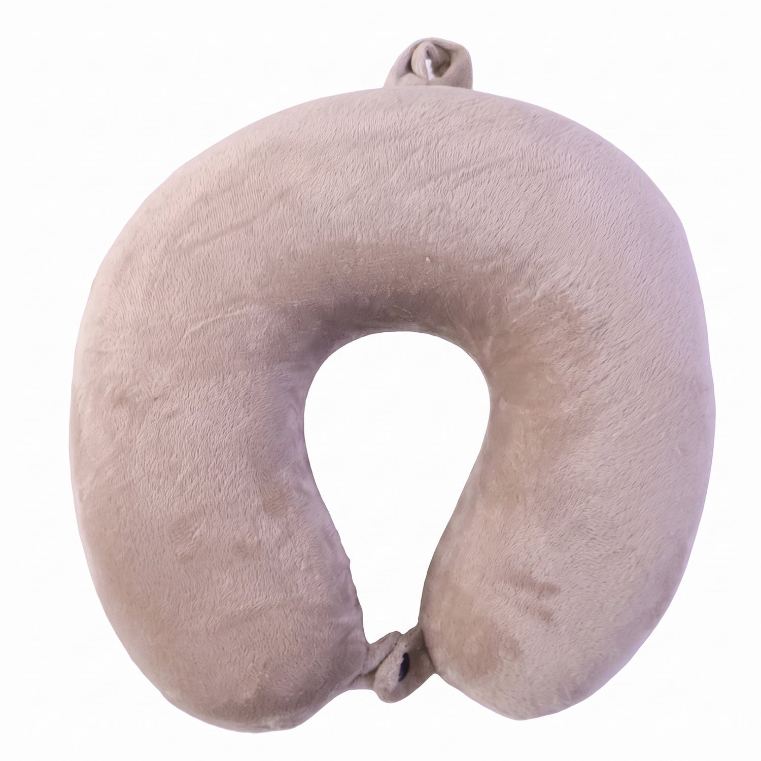 U-Shaped Travel Neck Pillow, Soft Velvet Support Pillow for Travel (1 Pc) - Image 5
