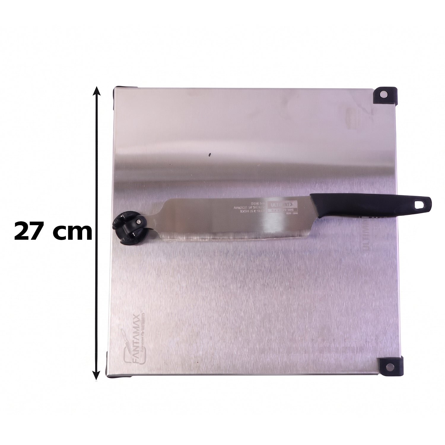 Stainless Steel 2 in 1 Cut and Chop Board with Knife and Sharpener... - Image 6