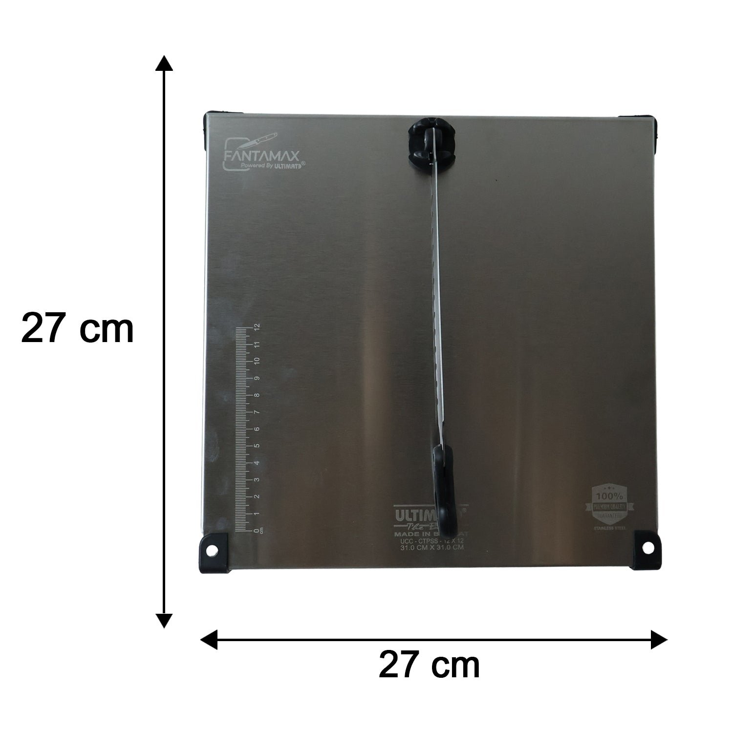 Stainless Steel 2 in 1 Cutting and Chopping Board with Knife for Ki... - Image 6