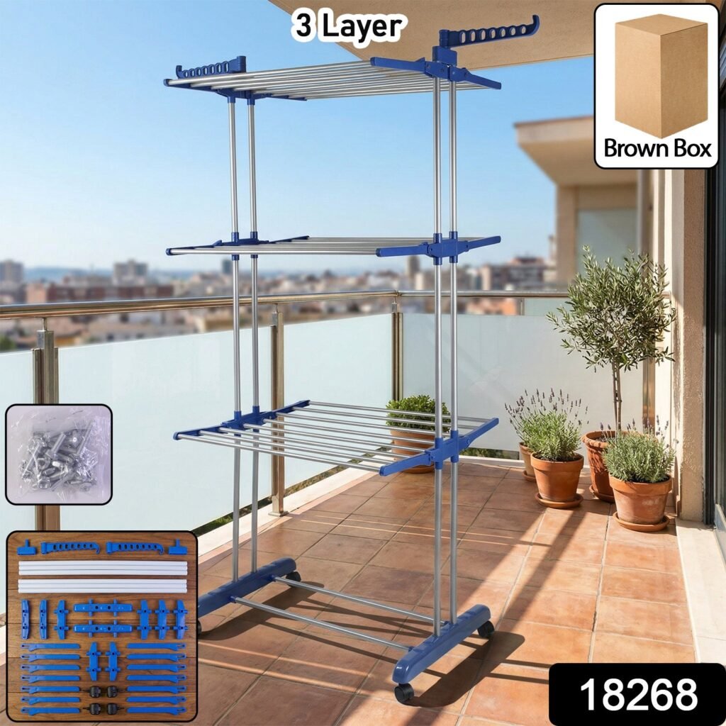 Clothes Drying Rack – Foldable, Portable & Space-Saving Design