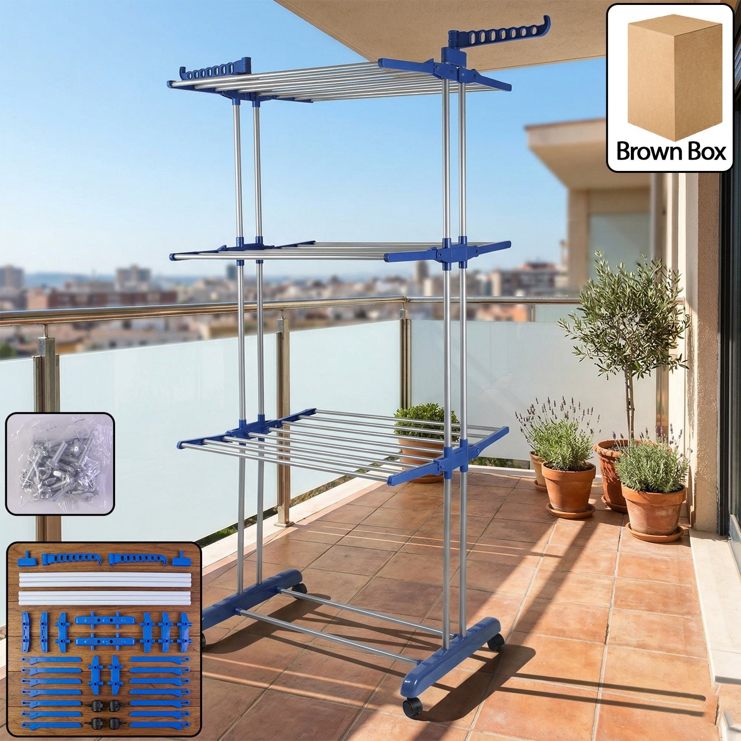 Clothes Drying Rack – Foldable, Portable & Space-Saving Design - Image 2