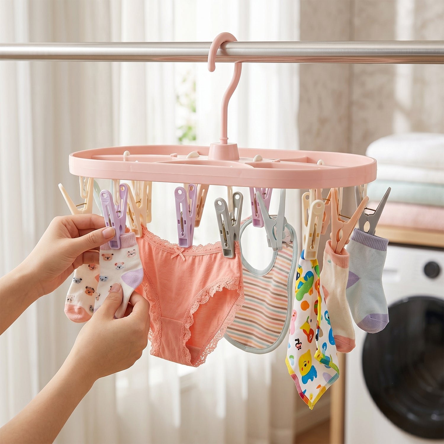Multipurpose Plastic Hanger Clips Set – Strong Clothes Gripping Tool - Image 5