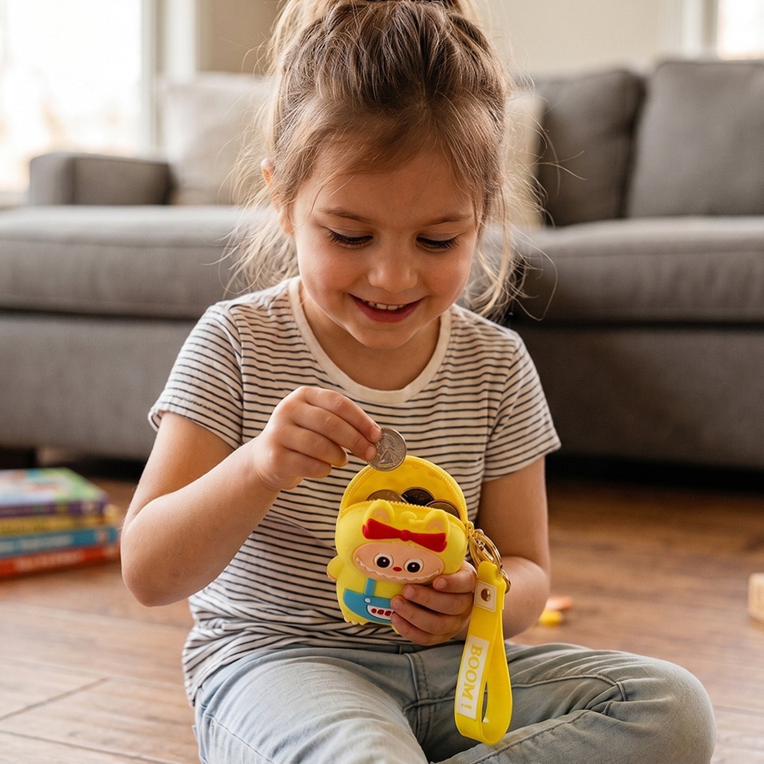 Cute Cartoon Monster Silicone Coin Purse – Playful & Compact - Image 3